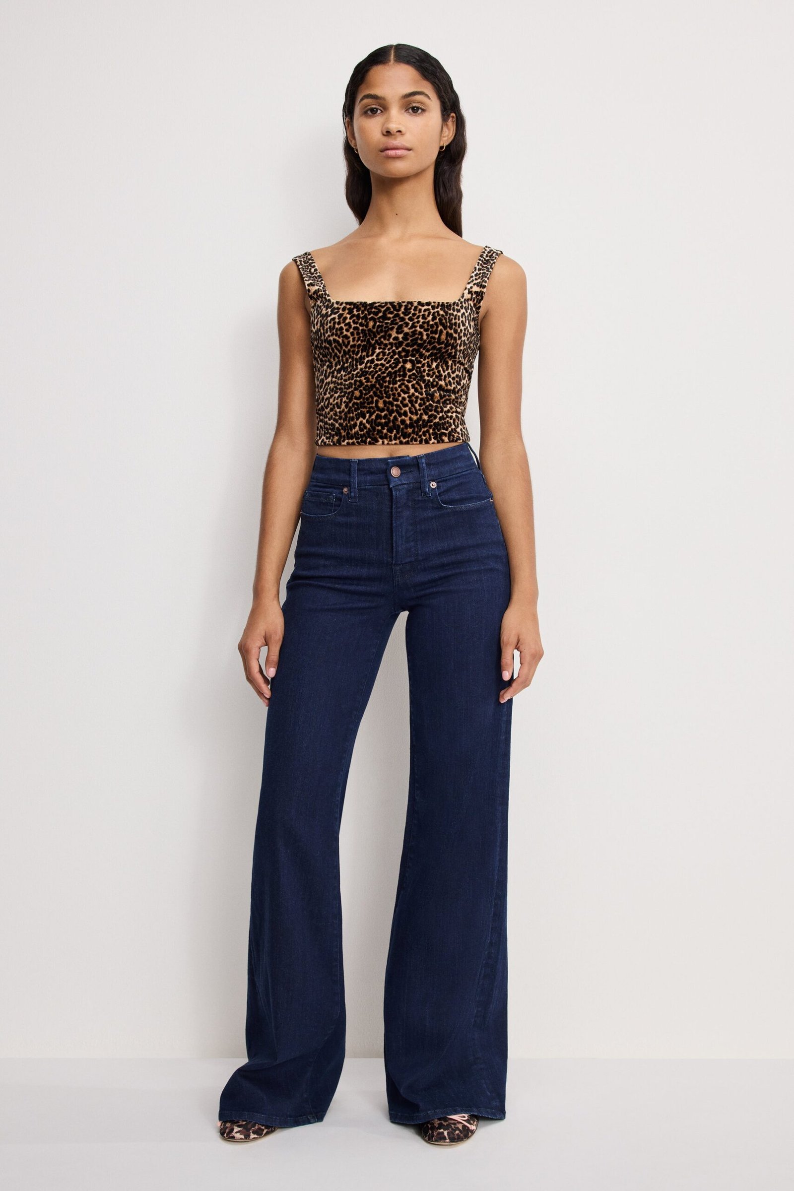 GOOD PETITE PALAZZO JEANS | INDIGO1153 - Image 3