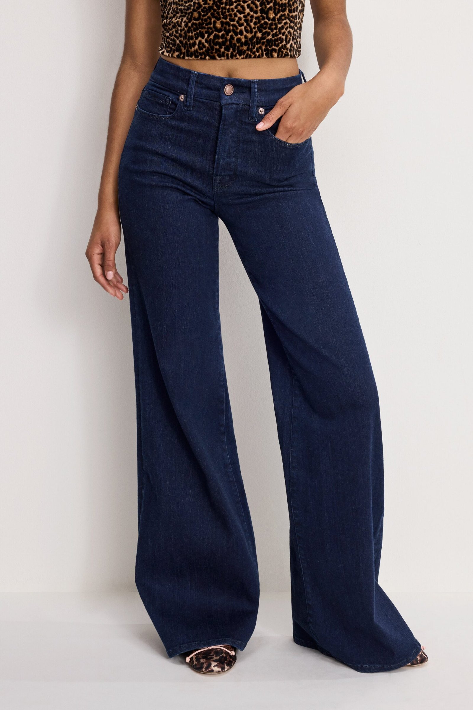 GOOD PETITE PALAZZO JEANS | INDIGO1153
