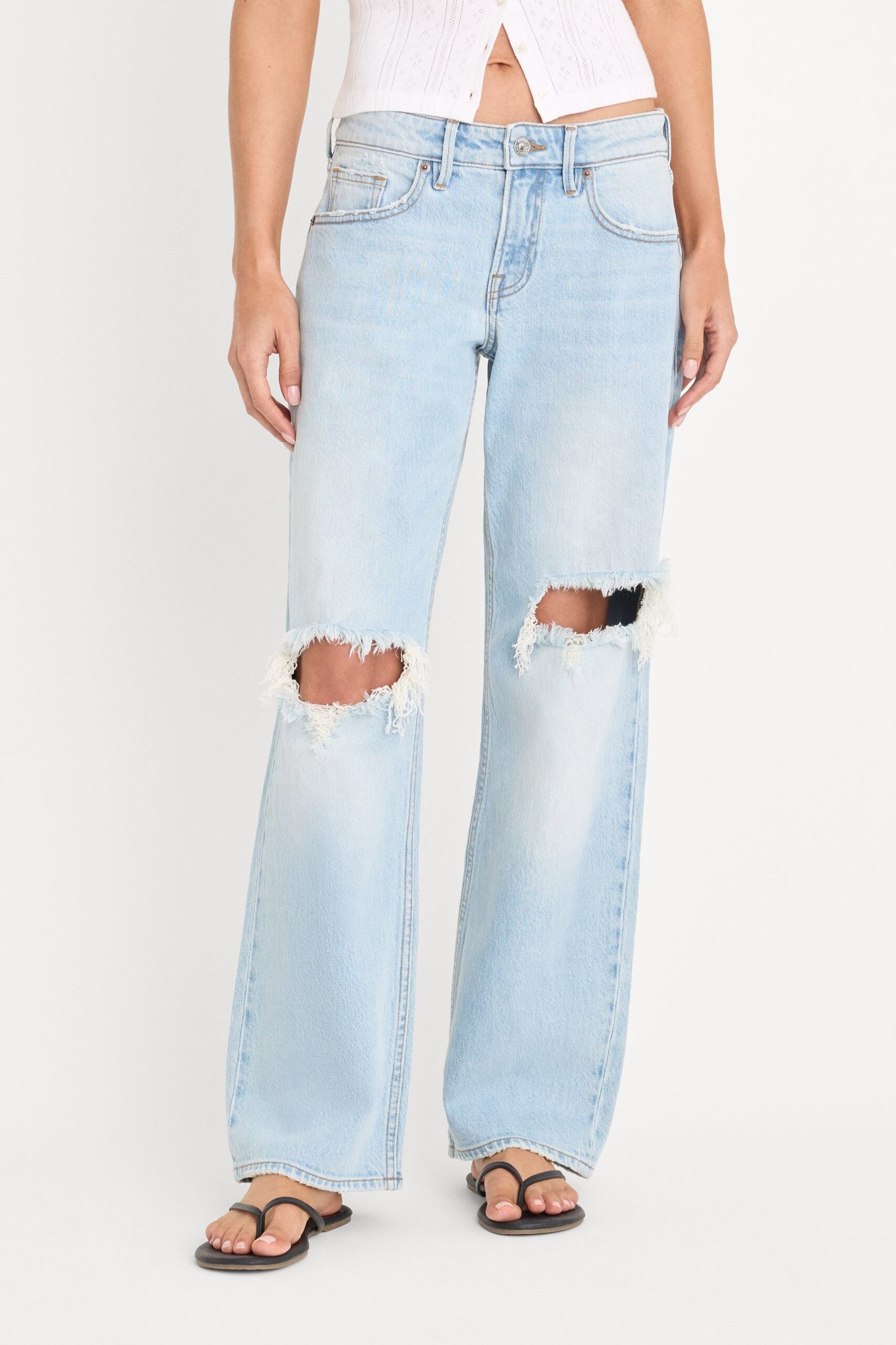 Alternative view of VINTAGE LOW LOOSE JEANS | INDIGO1249