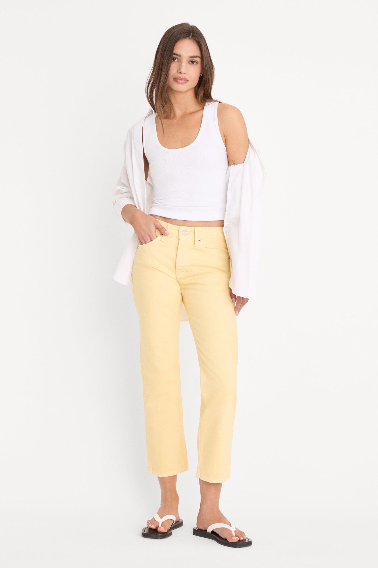 VINTAGE STRAIGHT ANKLE JEANS | HONEY