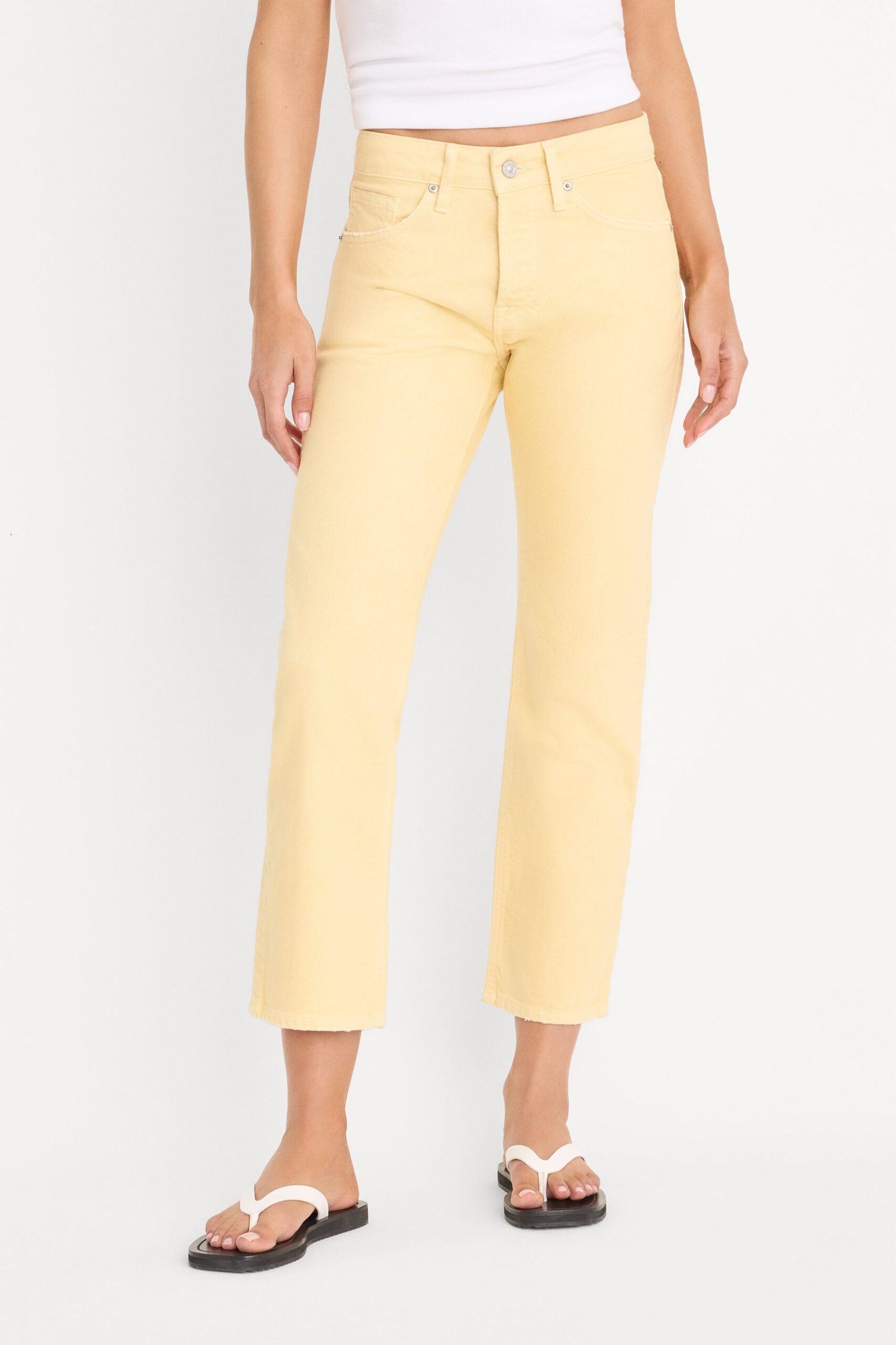 Alternative view of VINTAGE STRAIGHT ANKLE JEANS | HONEY