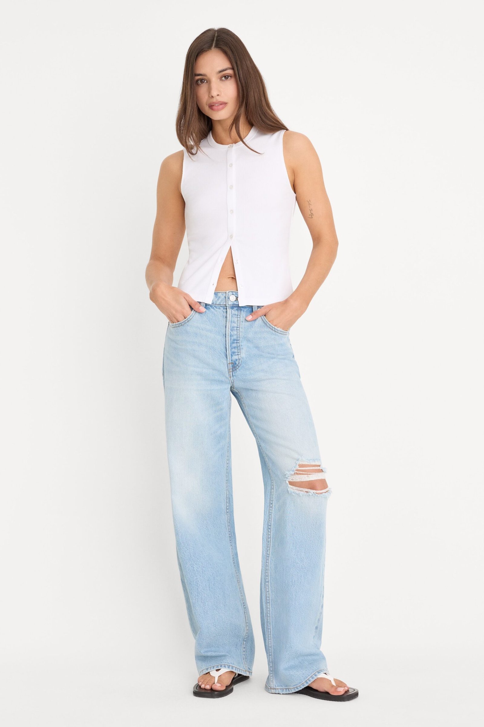 VINTAGE WIDE JEANS | INDIGO1298