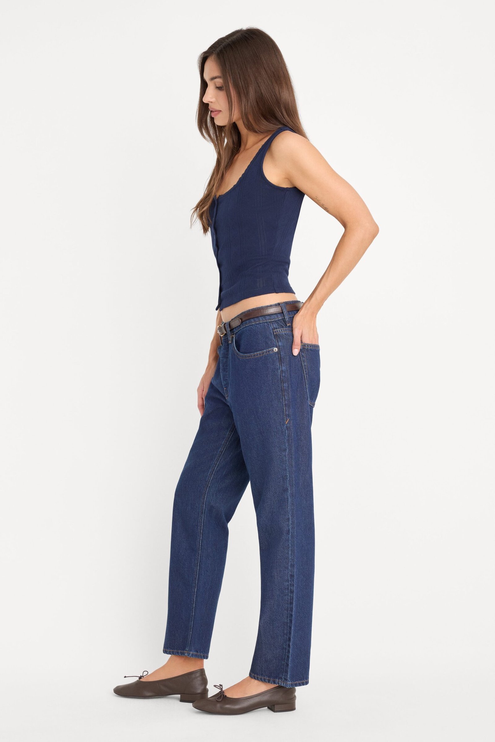 WEIGHTLESS BOYFRIEND JEANS | INDIGO - Image 3