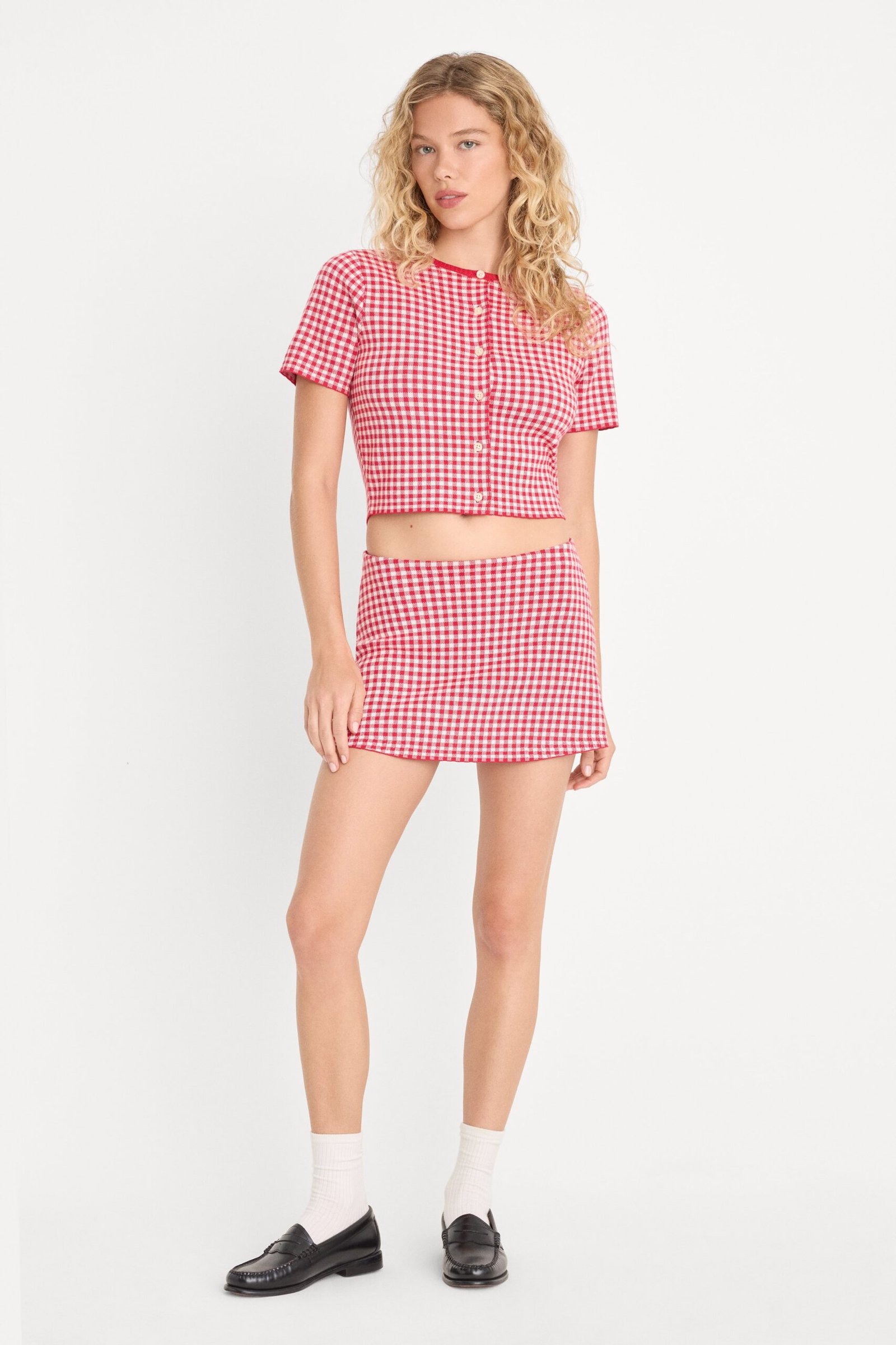 THE KEEPSAKE SKORT | CHERRY GINGHAM