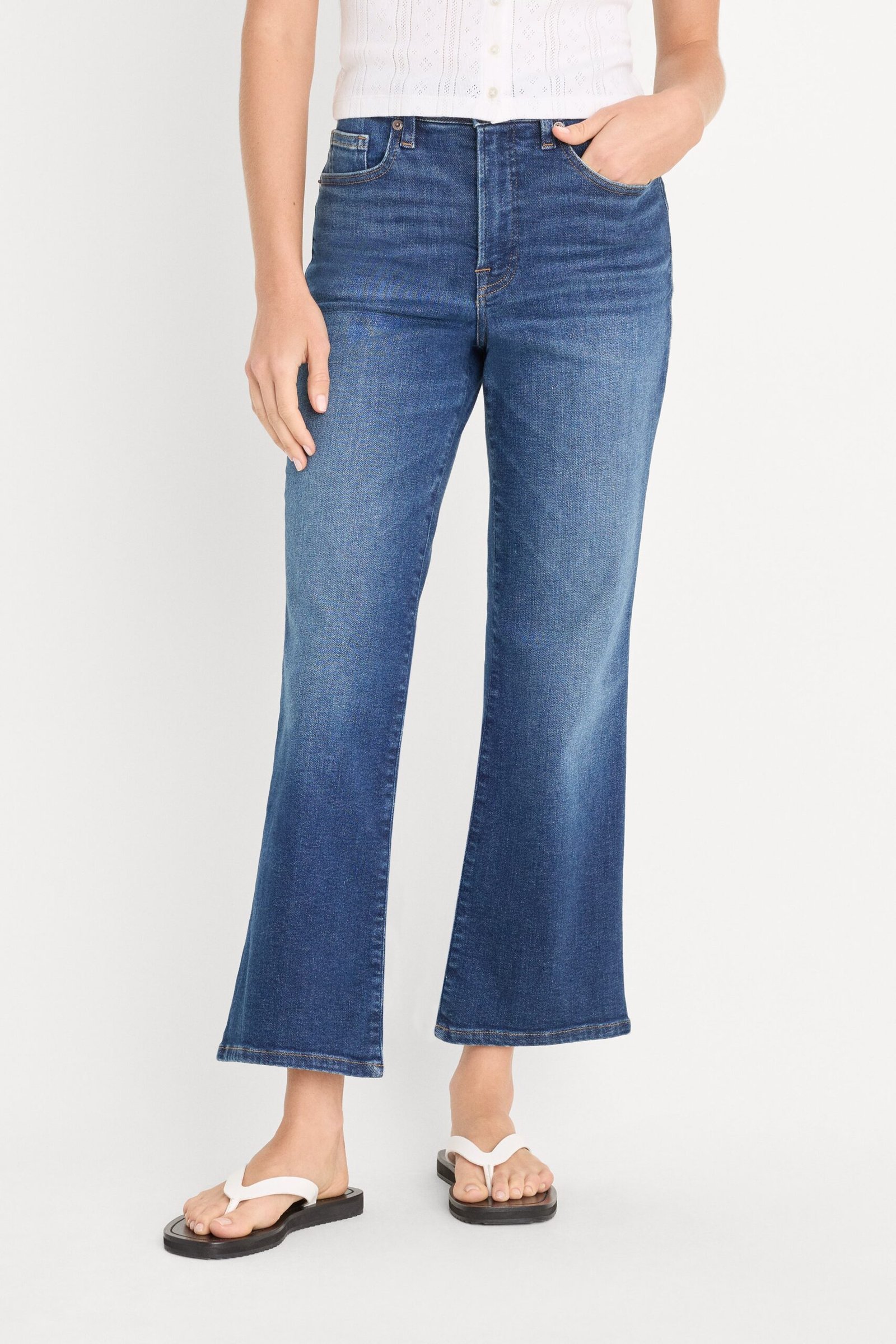 Alternative view of GOOD LEGS CROP MINI BOOT JEANS | INDIGO1230