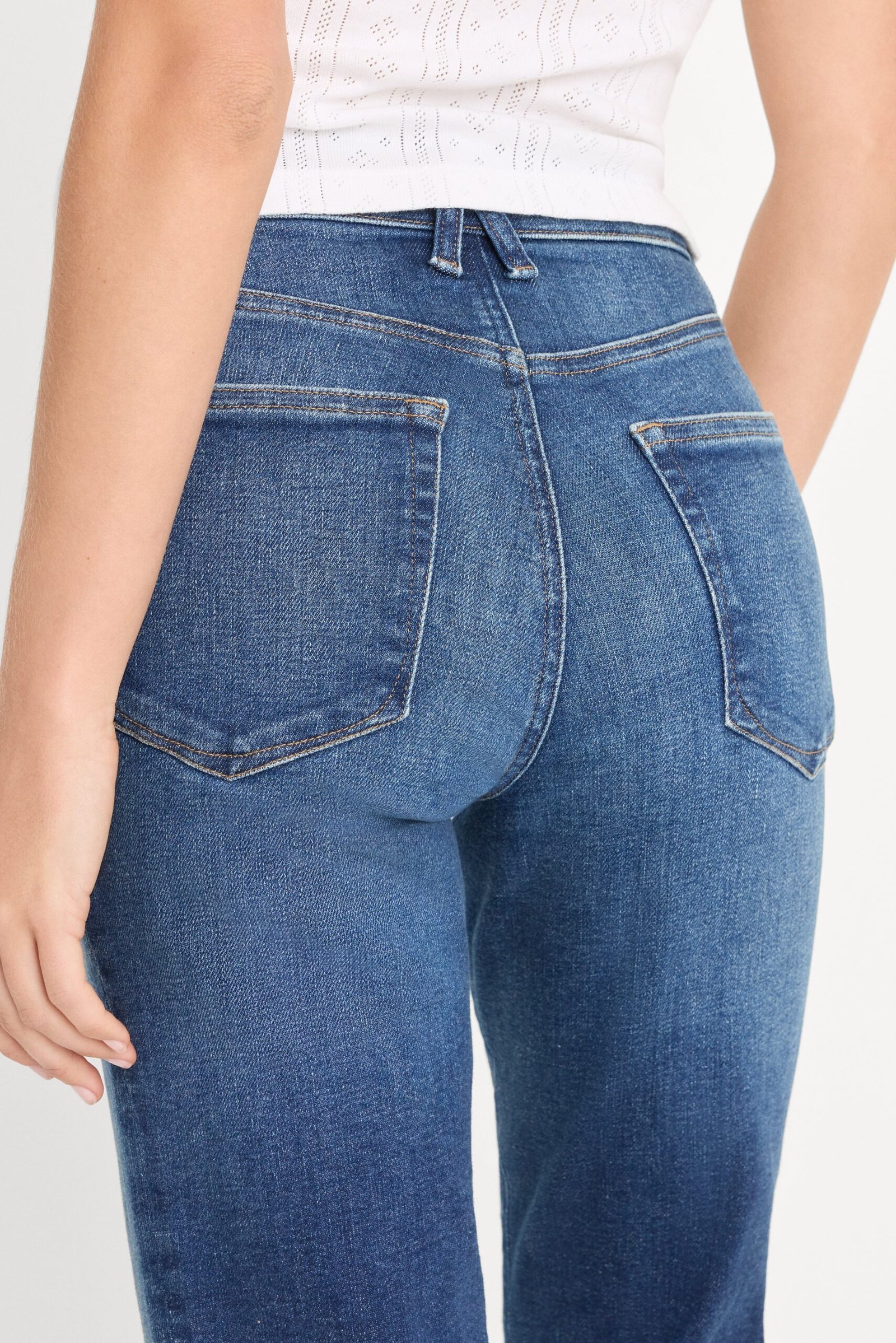 GOOD LEGS CROP MINI BOOT JEANS | INDIGO1230 - Image 6