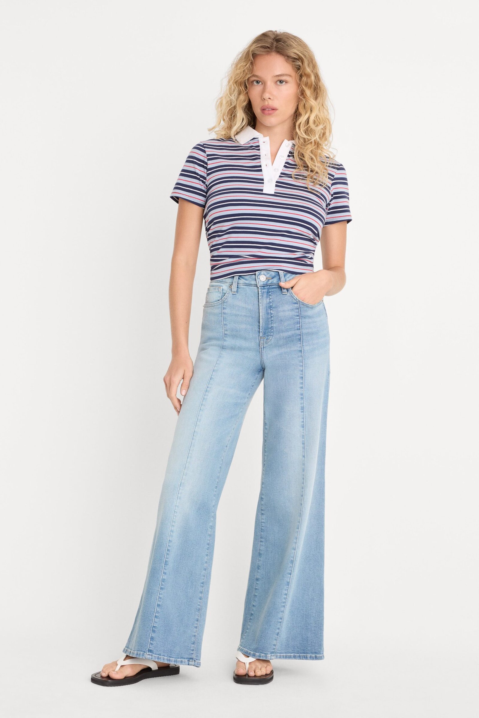 GOOD WAIST PALAZZO ANKLE JEANS | INDIGO1247