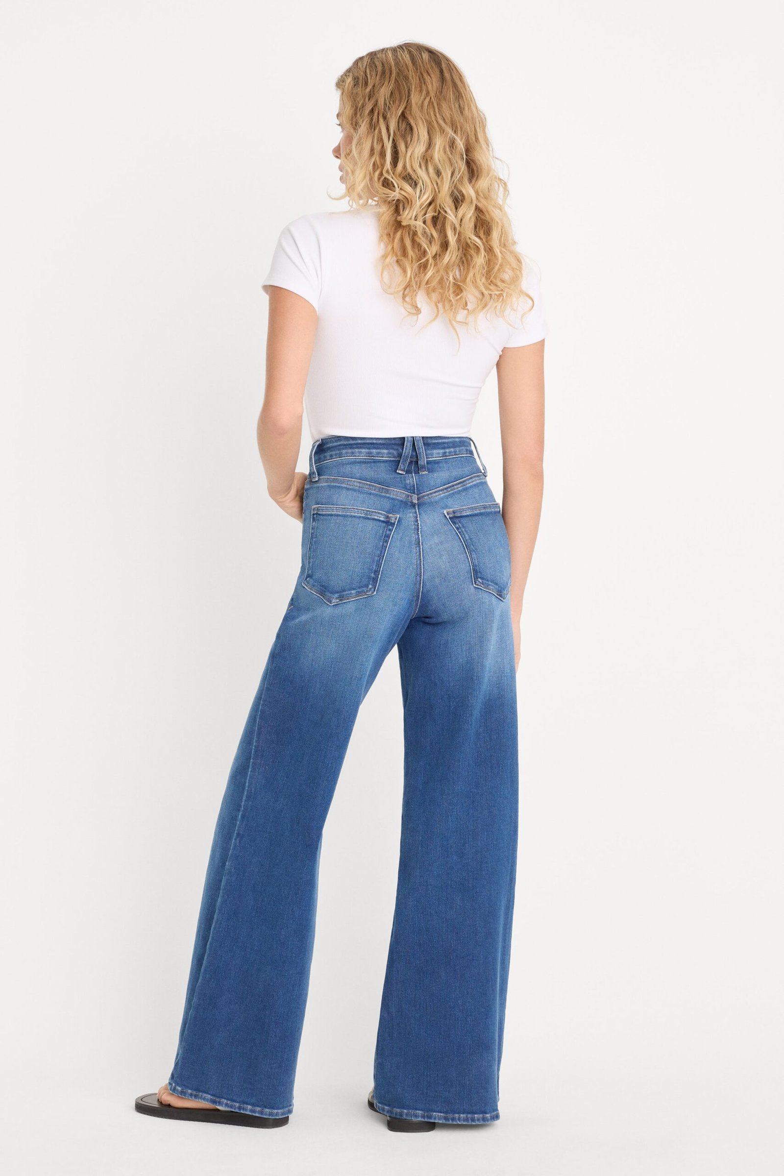 SOFT TECH GOOD PETITE PALAZZO JEANS | INDIGO1233 - Image 5
