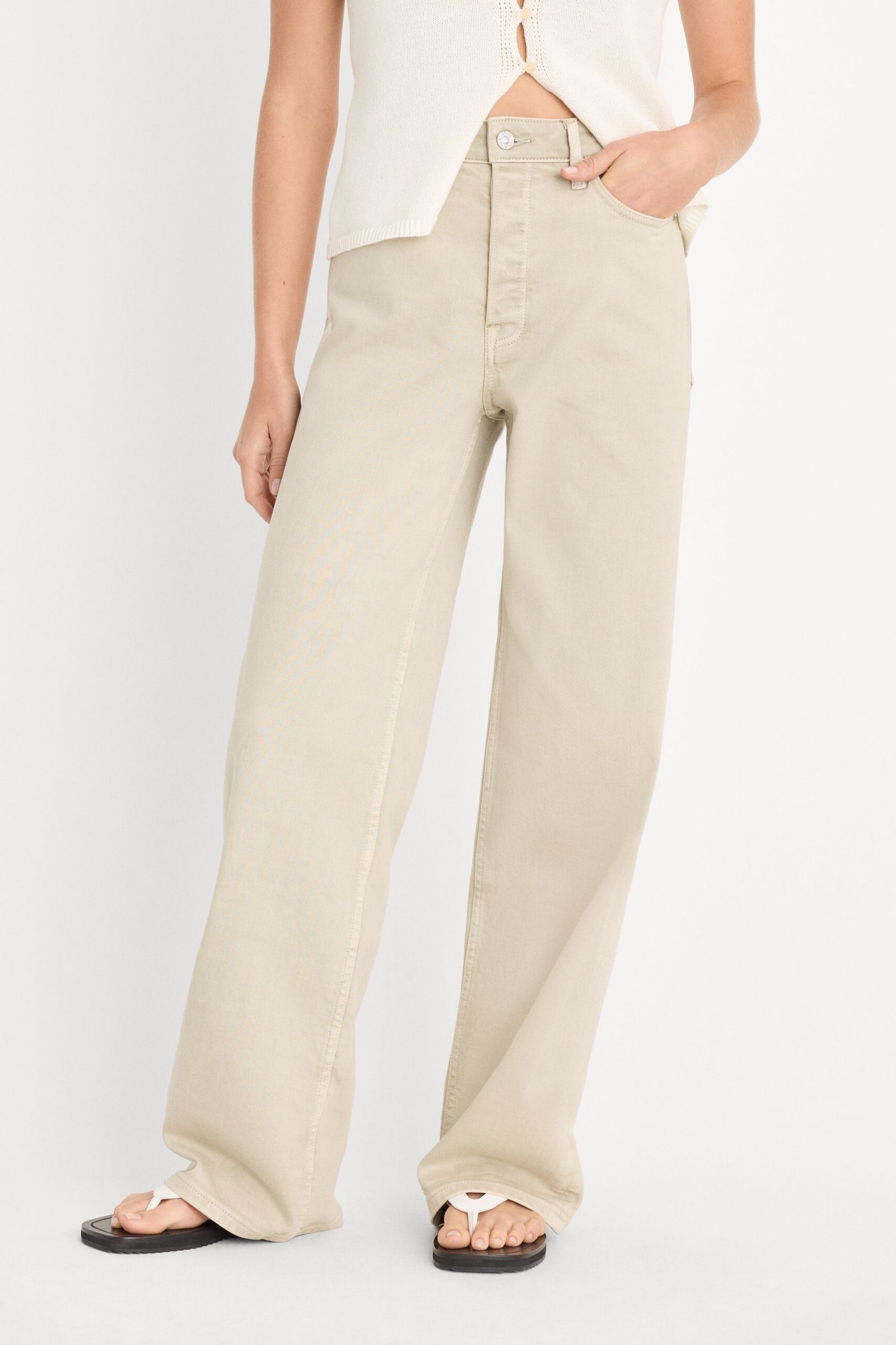 Alternative view of VINTAGE WIDE JEANS | SAND DUNE