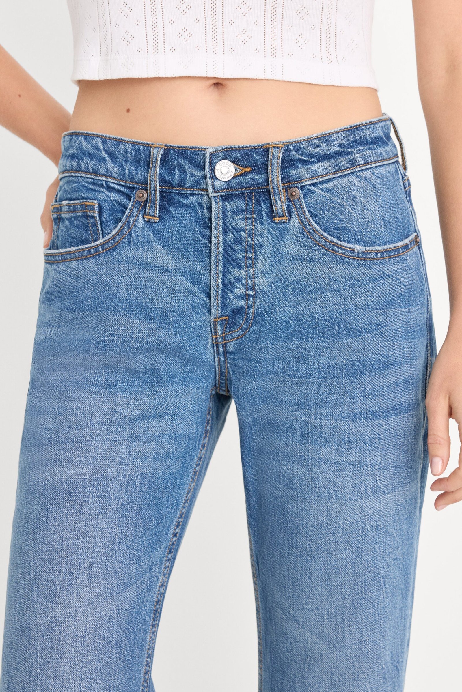 VINTAGE LOW RELAXED FLARE JEANS | INDIGO1287 - Image 4
