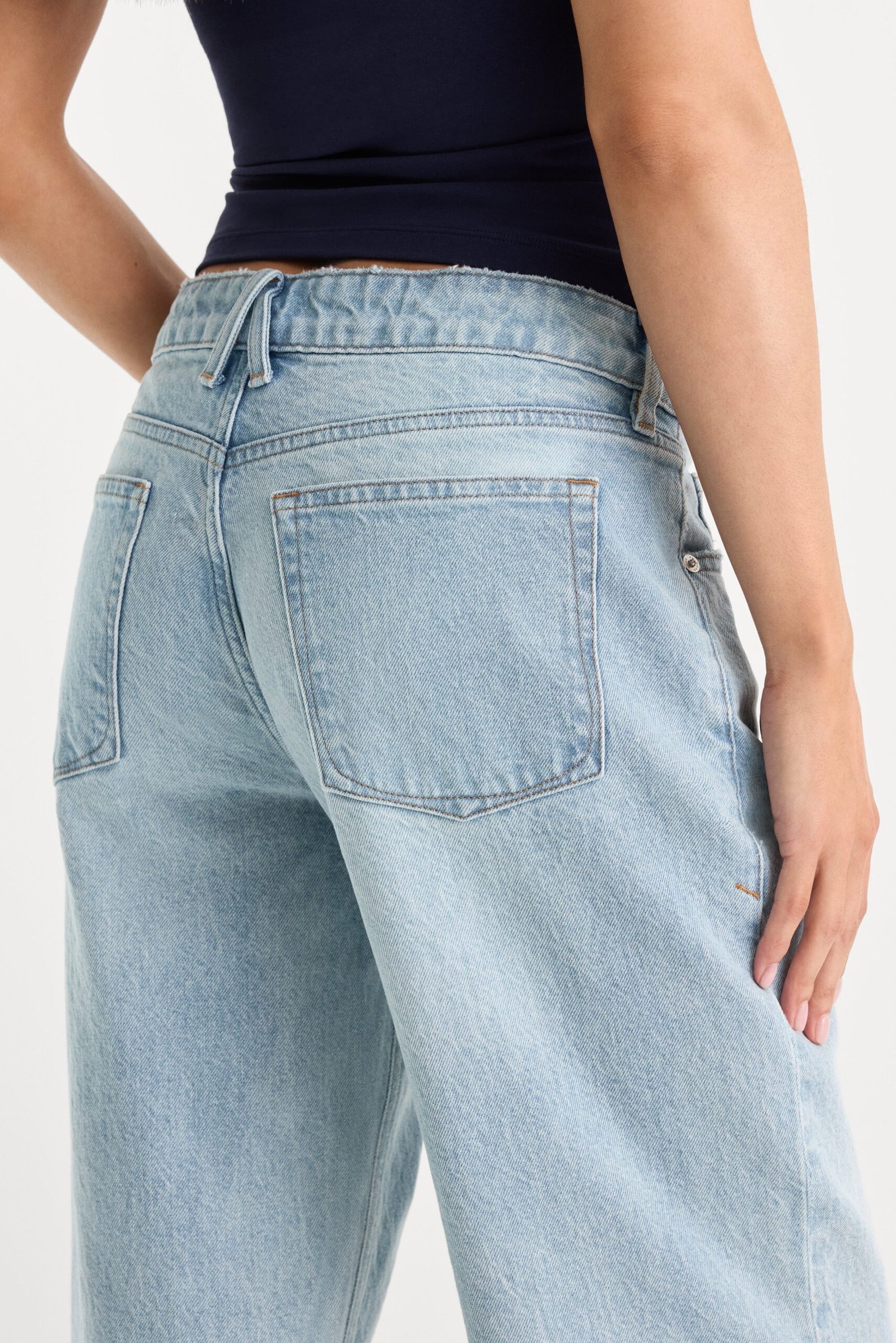 LOW RELAXED STRAIGHT JEANS | INDIGO1220 - Image 6