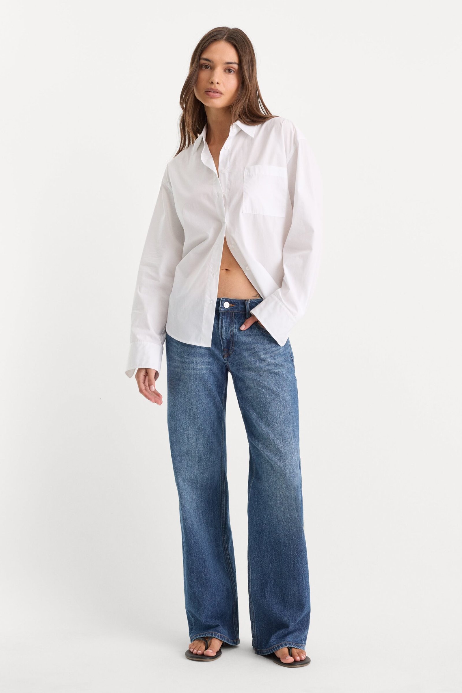 VINTAGE LOW LOOSE JEANS | INDIGO1291