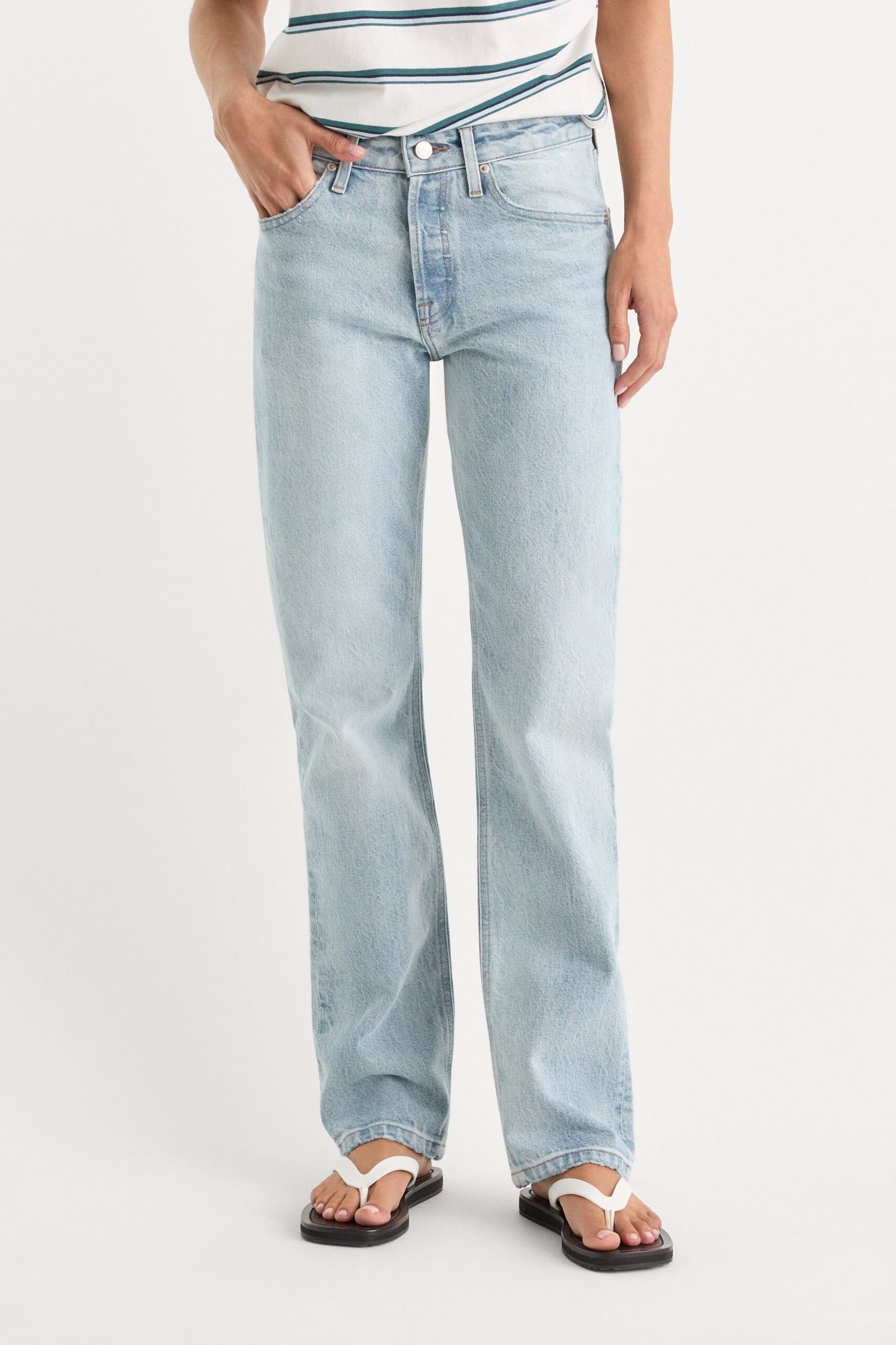 Alternative view of VINTAGE STRAIGHT JEANS | INDIGO1389