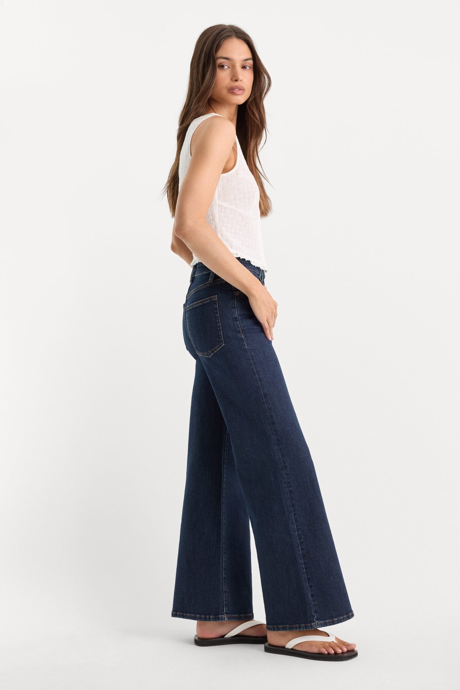 GOOD WAIST PALAZZO ANKLE JEANS | INDIGO1231 - Image 3
