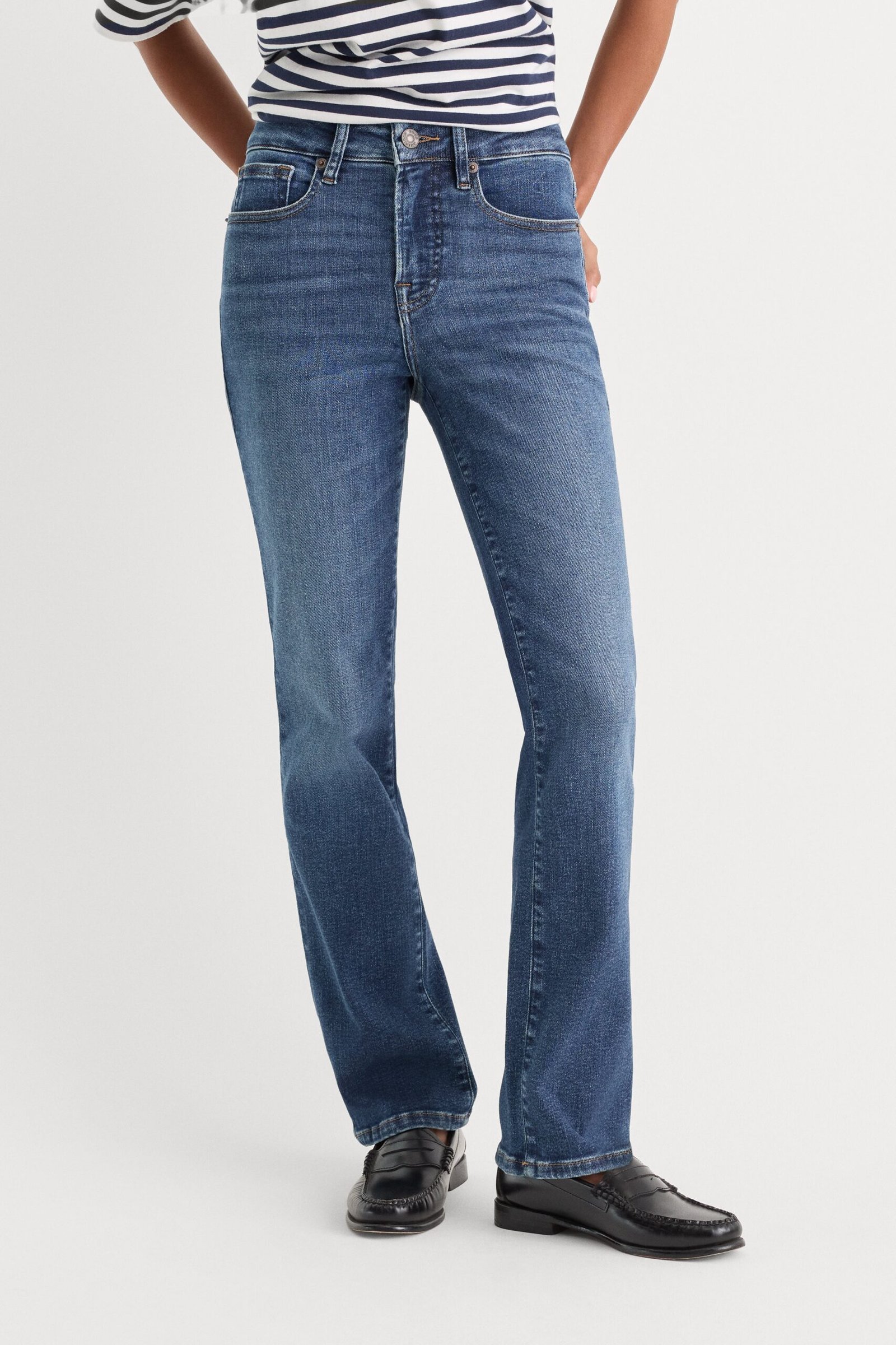 Alternative view of GOOD PETITE STRAIGHT JEANS | INDIGO1230