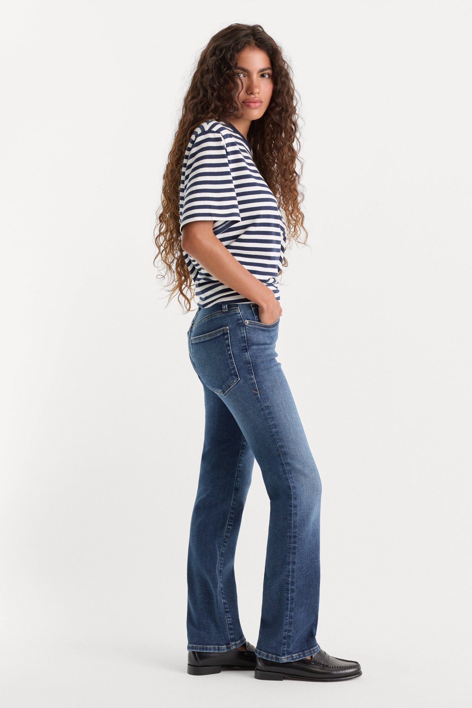 GOOD PETITE STRAIGHT JEANS | INDIGO1230 - Image 3