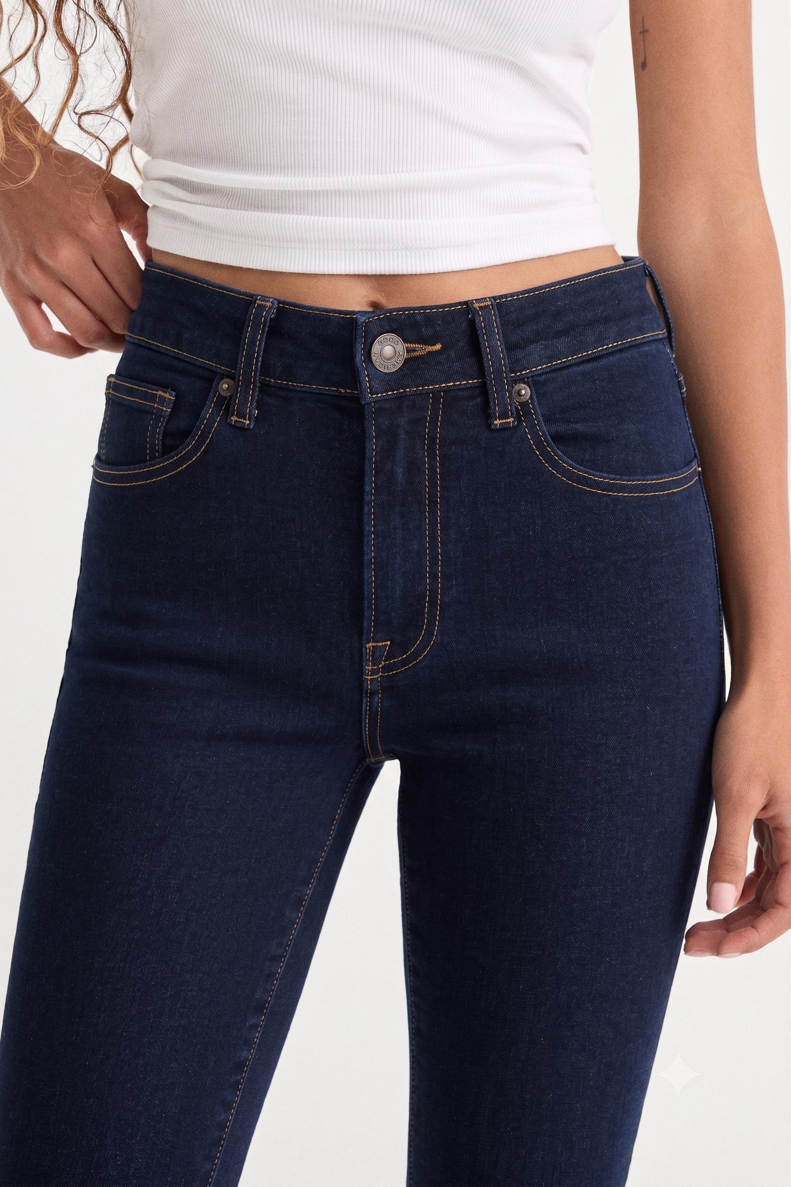 ALWAYS FITS GOOD PETITE FLARE JEANS | INDIGO1317 - Image 4