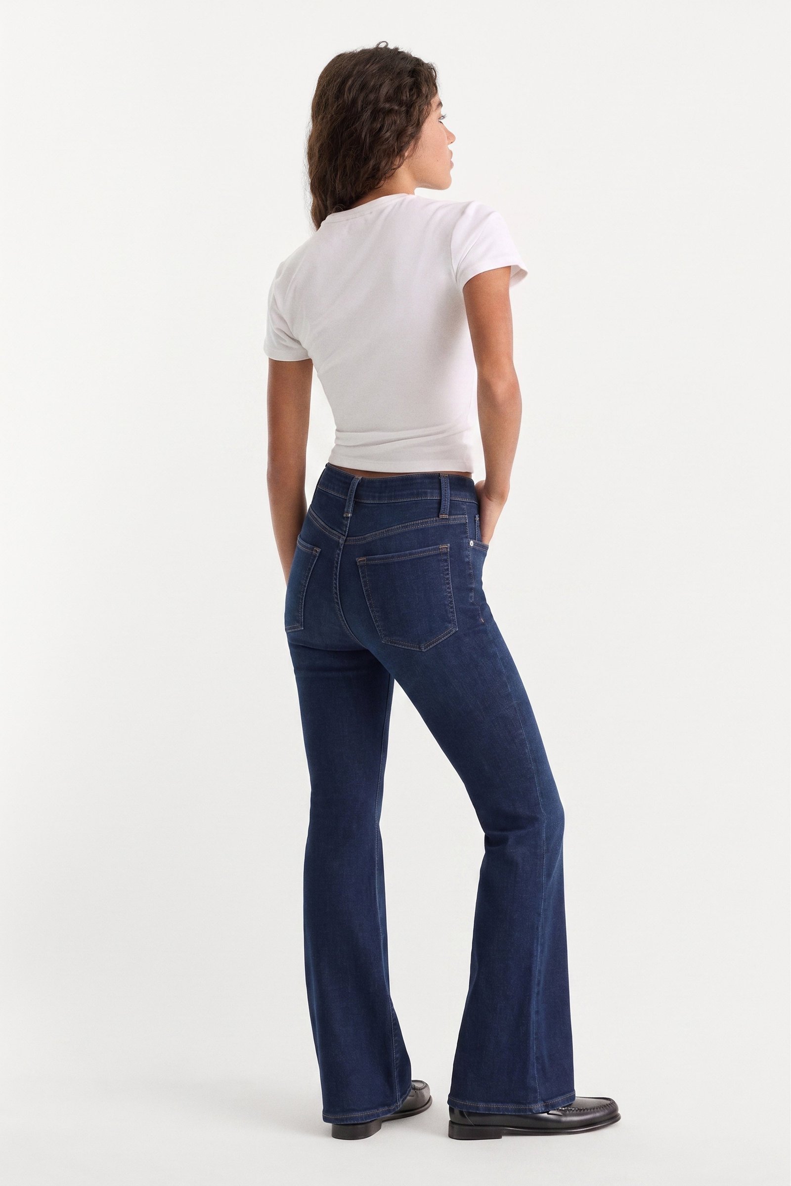 ALWAYS FITS GOOD PETITE FLARE JEANS | INDIGO1317 - Image 5