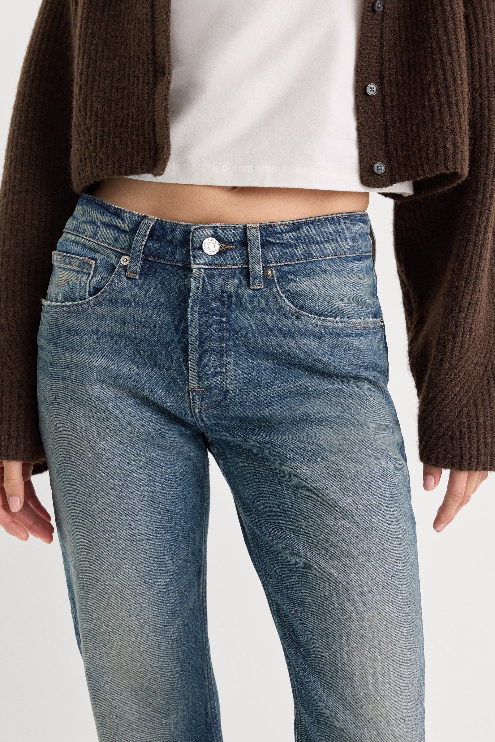 VINTAGE STRAIGHT ANKLE JEANS | INDIGO1282 - Image 4