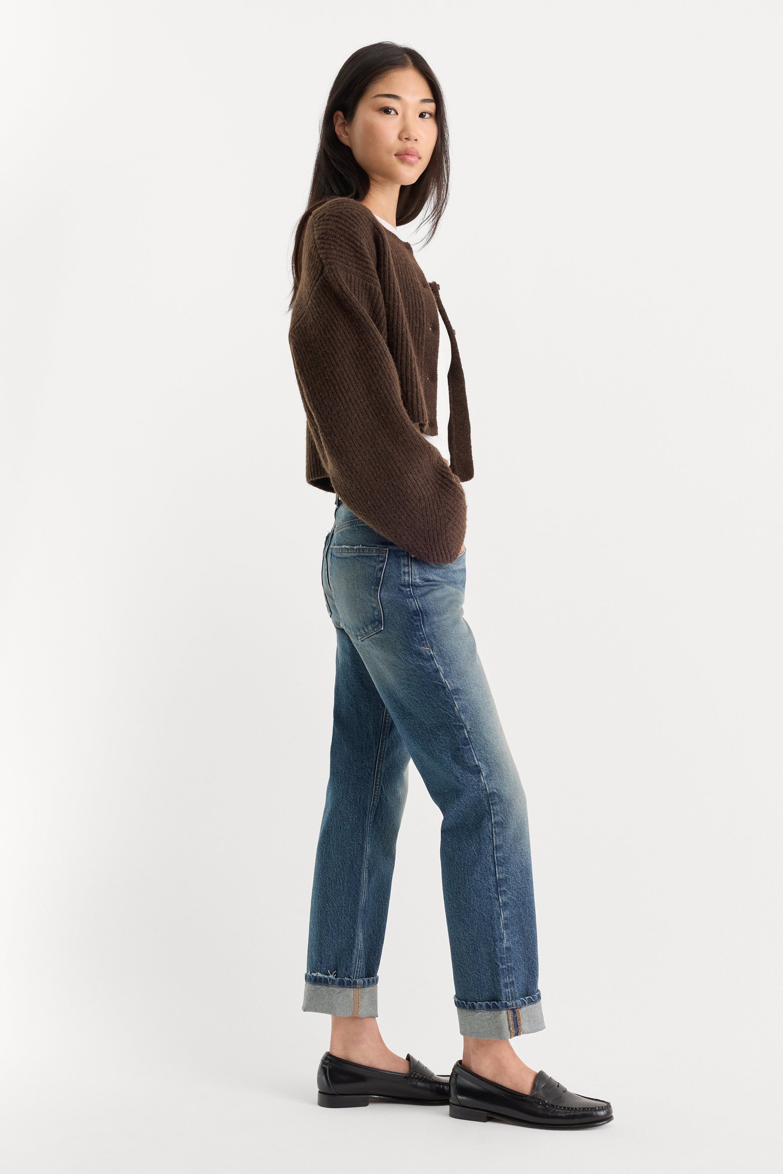 VINTAGE STRAIGHT ANKLE JEANS | INDIGO1282 - Image 3