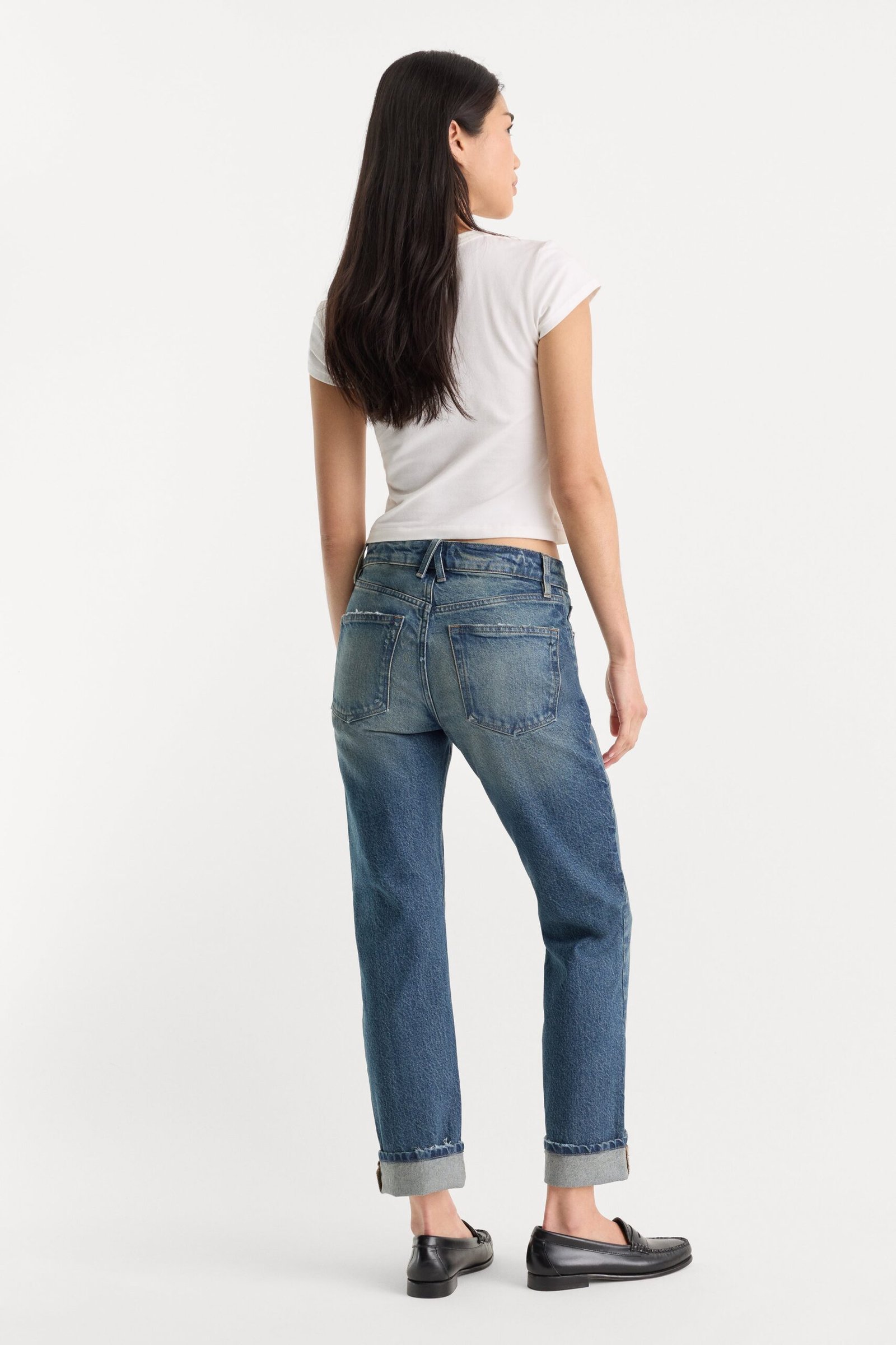 VINTAGE STRAIGHT ANKLE JEANS | INDIGO1282 - Image 5