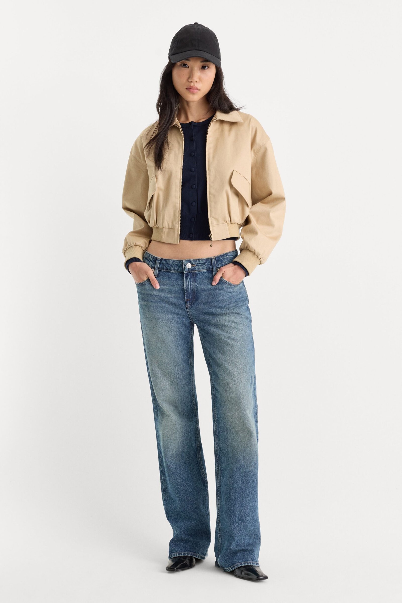 VINTAGE LOW RISE BOOTCUT JEANS | INDIGO1282