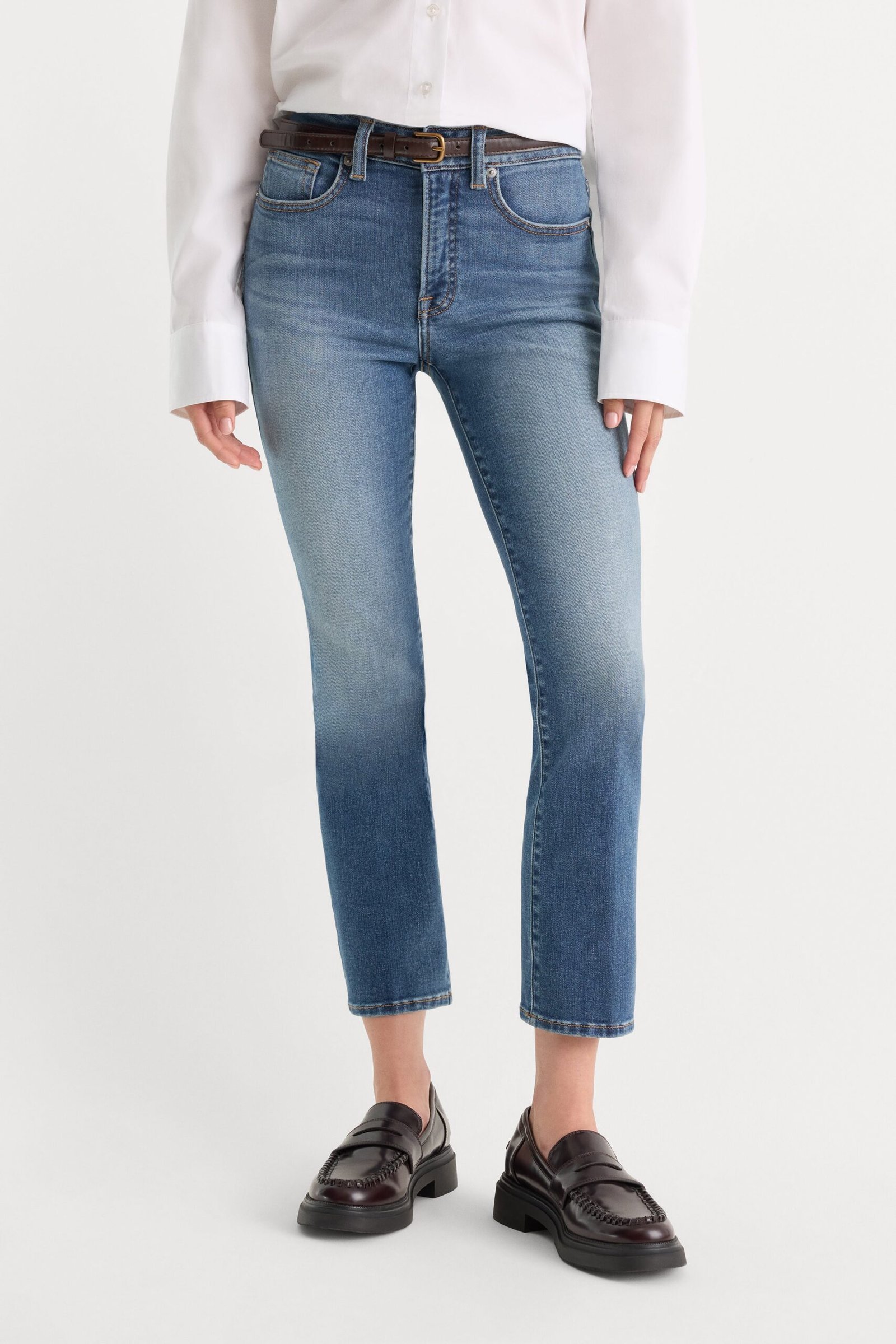 Alternative view of GOOD LEGS STRAIGHT JEANS | CRESTVIEW