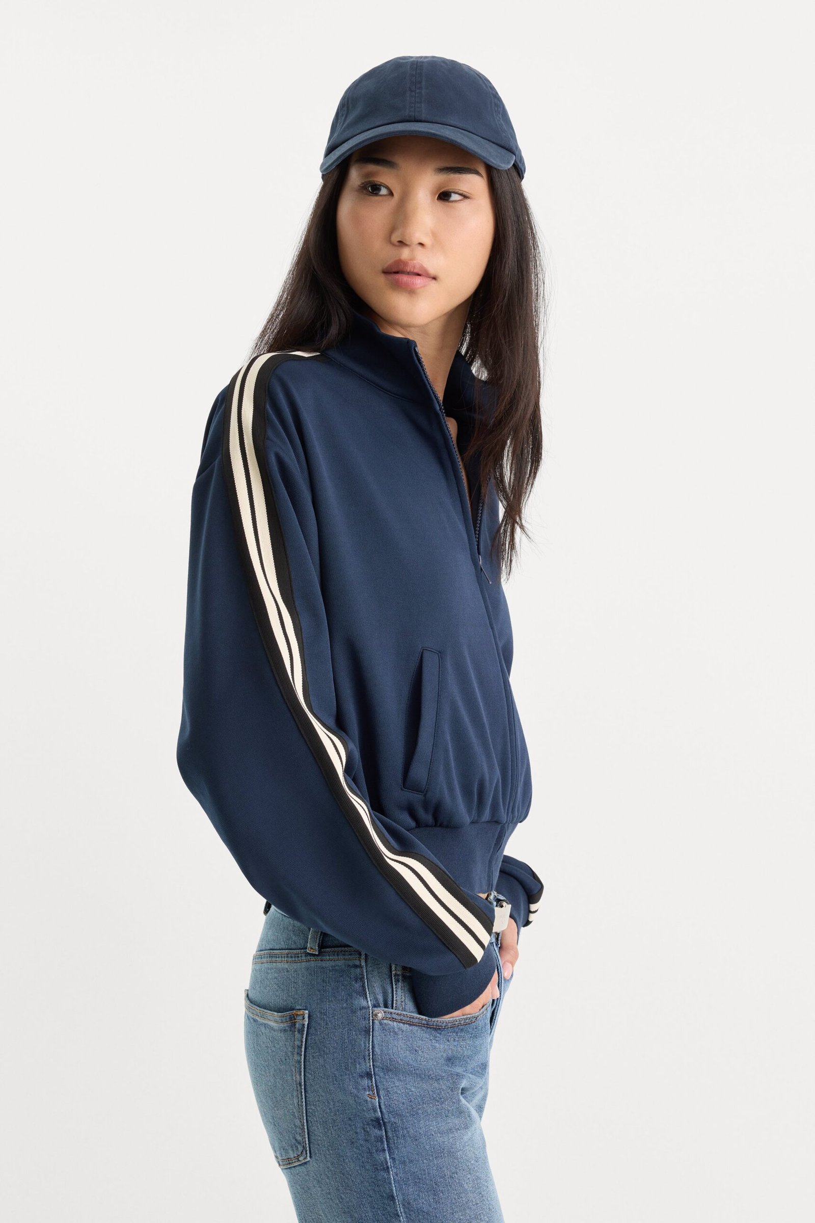 Alternative view of THE TRACK JACKET | NEW NAVY