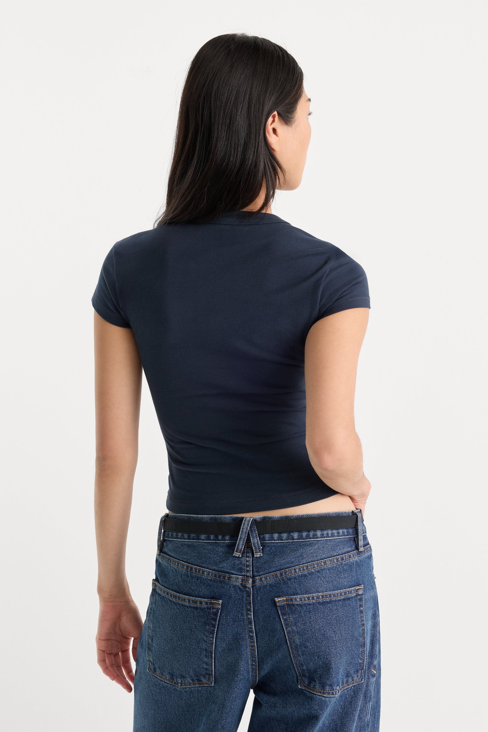 THE CAP SLEEVE TEE | NEW NAVY - Image 4