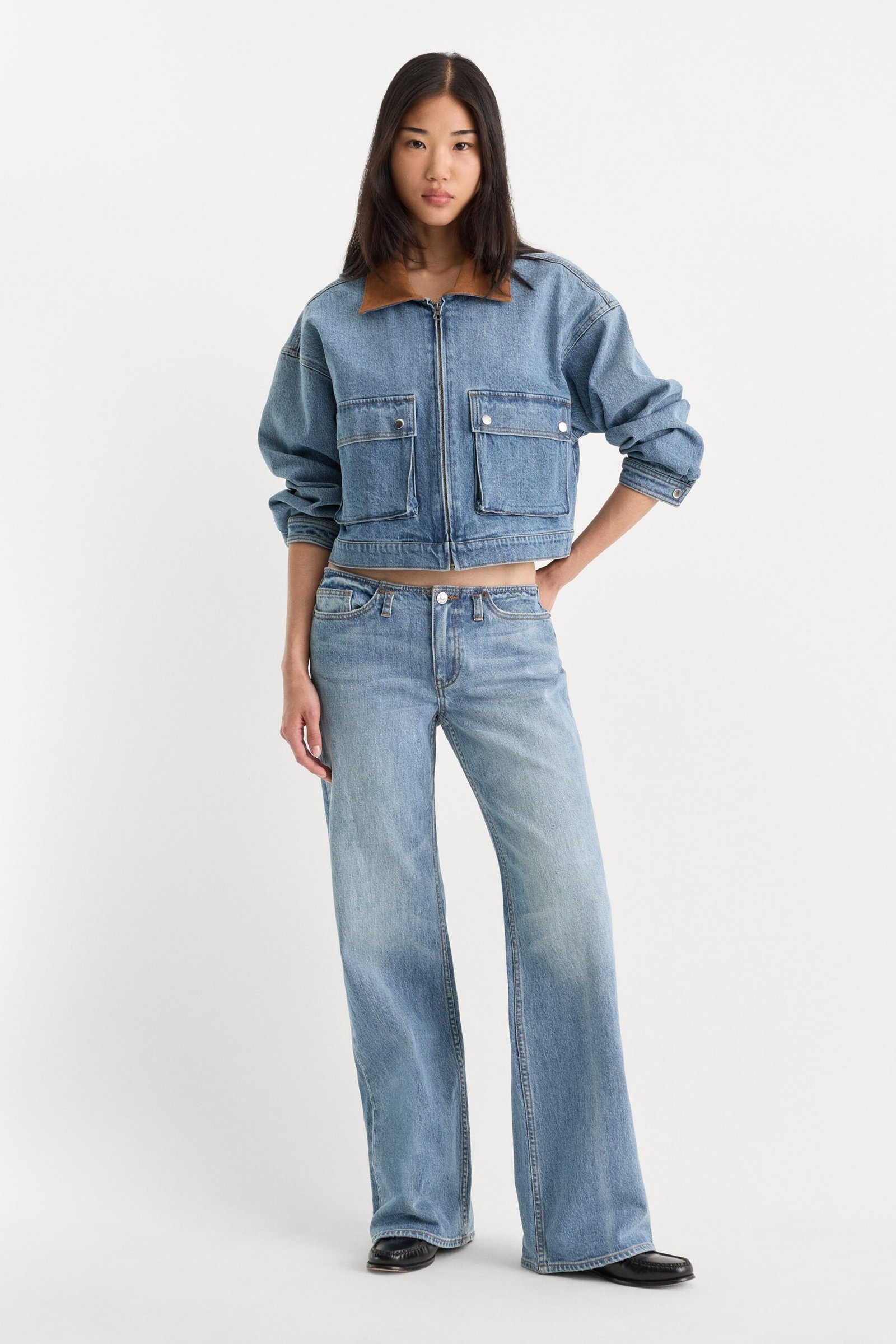 GHOST WAIST LOW LOOSE JEANS | AMBER