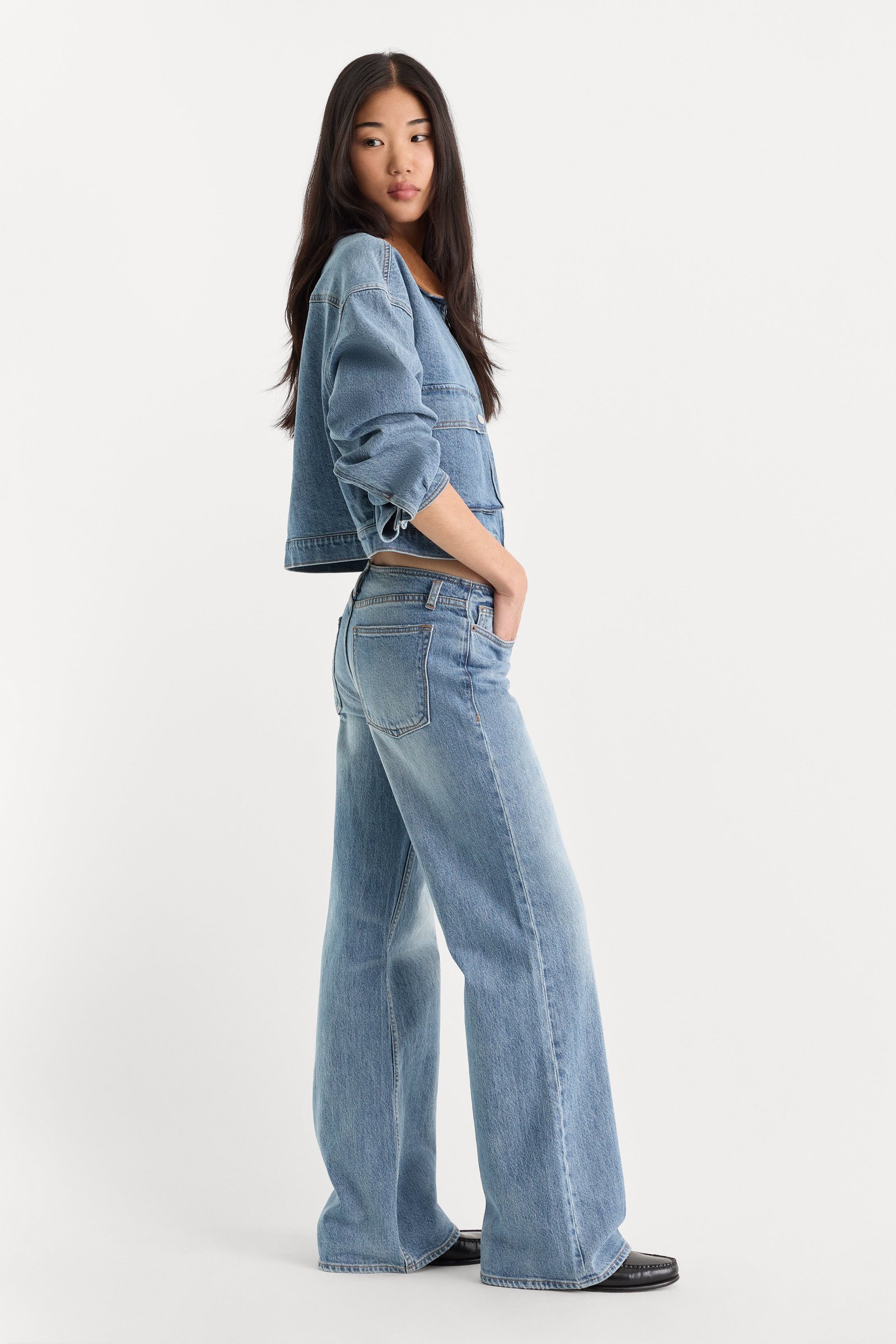 GHOST WAIST LOW LOOSE JEANS | AMBER - Image 3