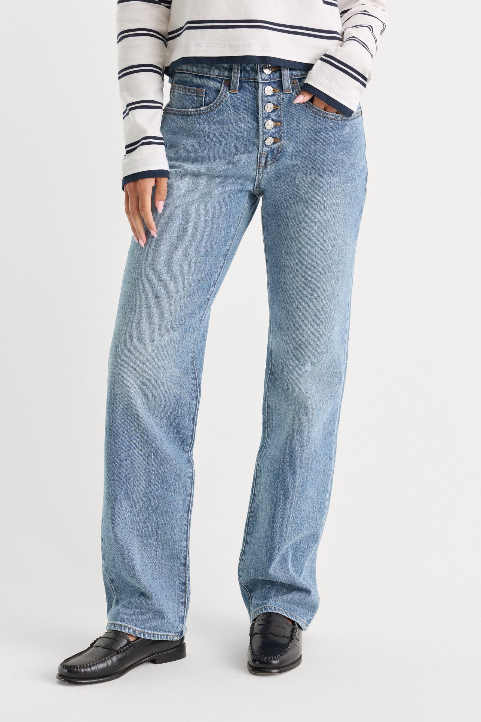 Alternative view of VINTAGE STRAIGHT JEANS | AMBER