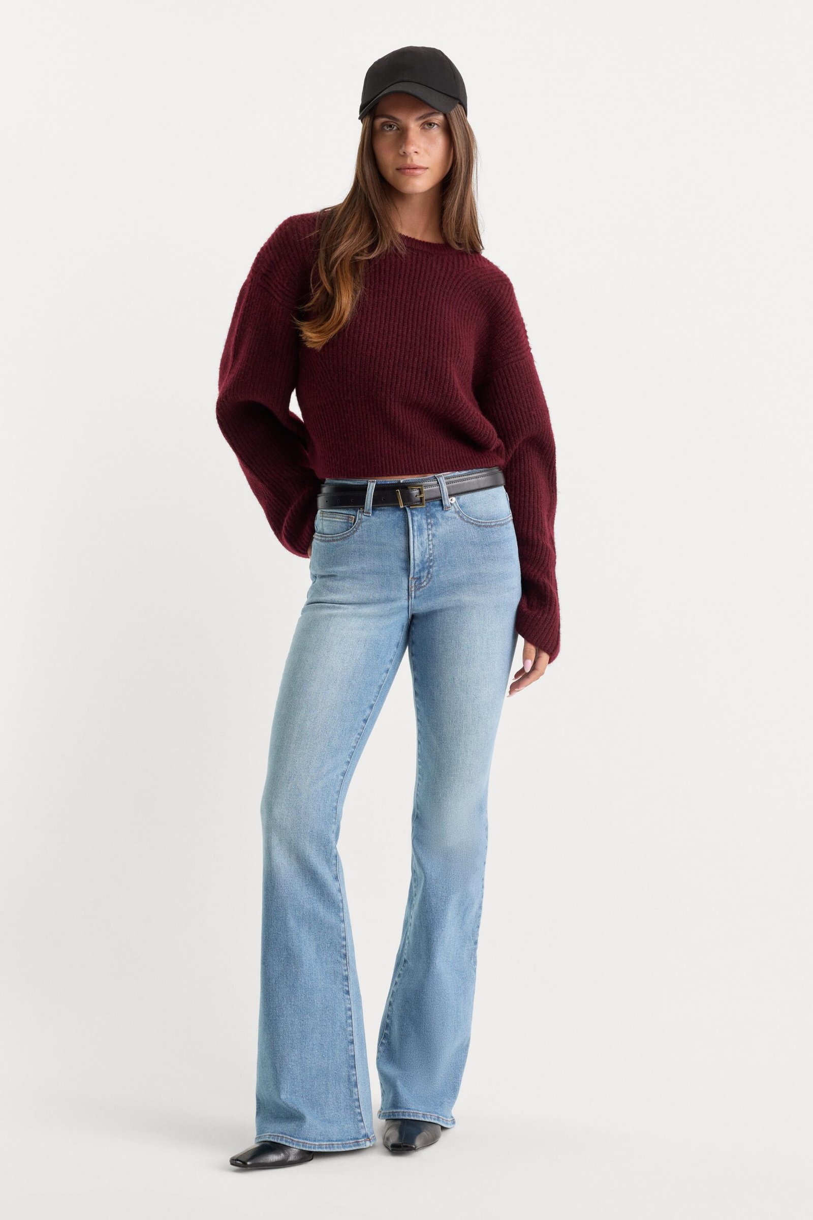 GOOD LEGS FLARE JEANS | INDIGO1290