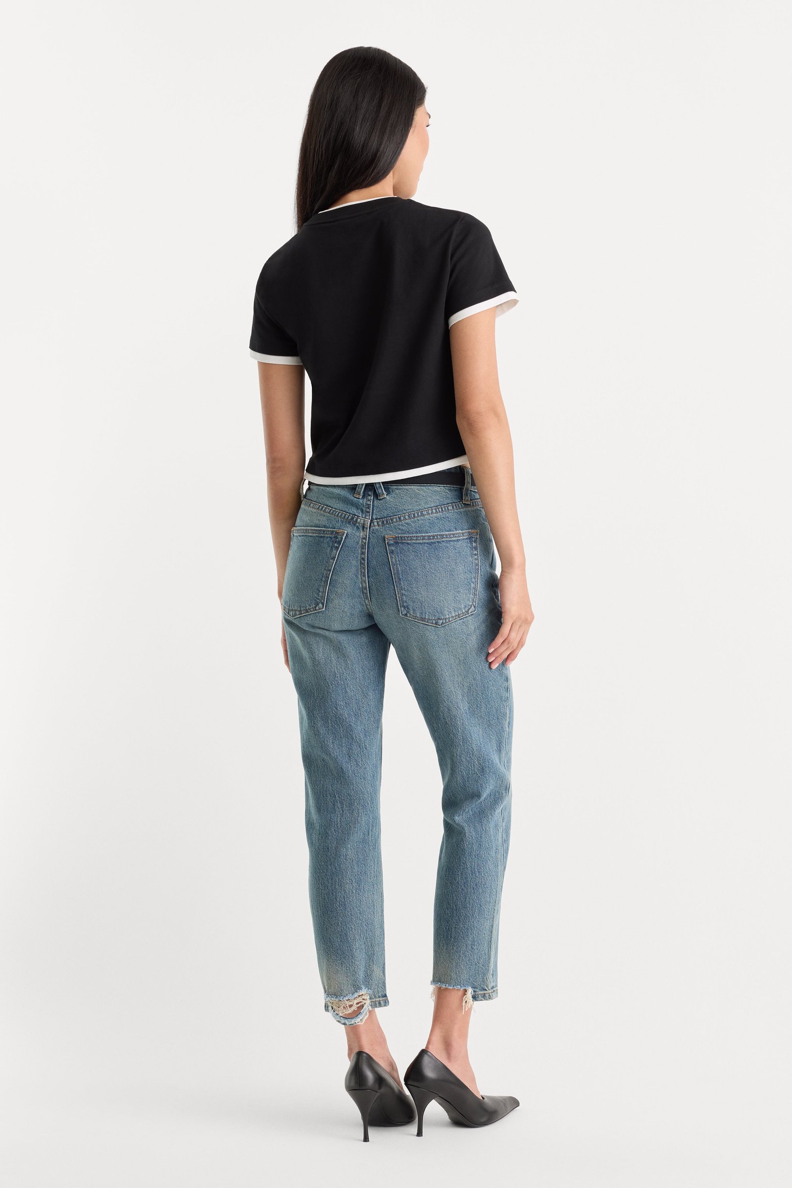 VINTAGE STRAIGHT ANKLE JEANS | OAK - Image 5