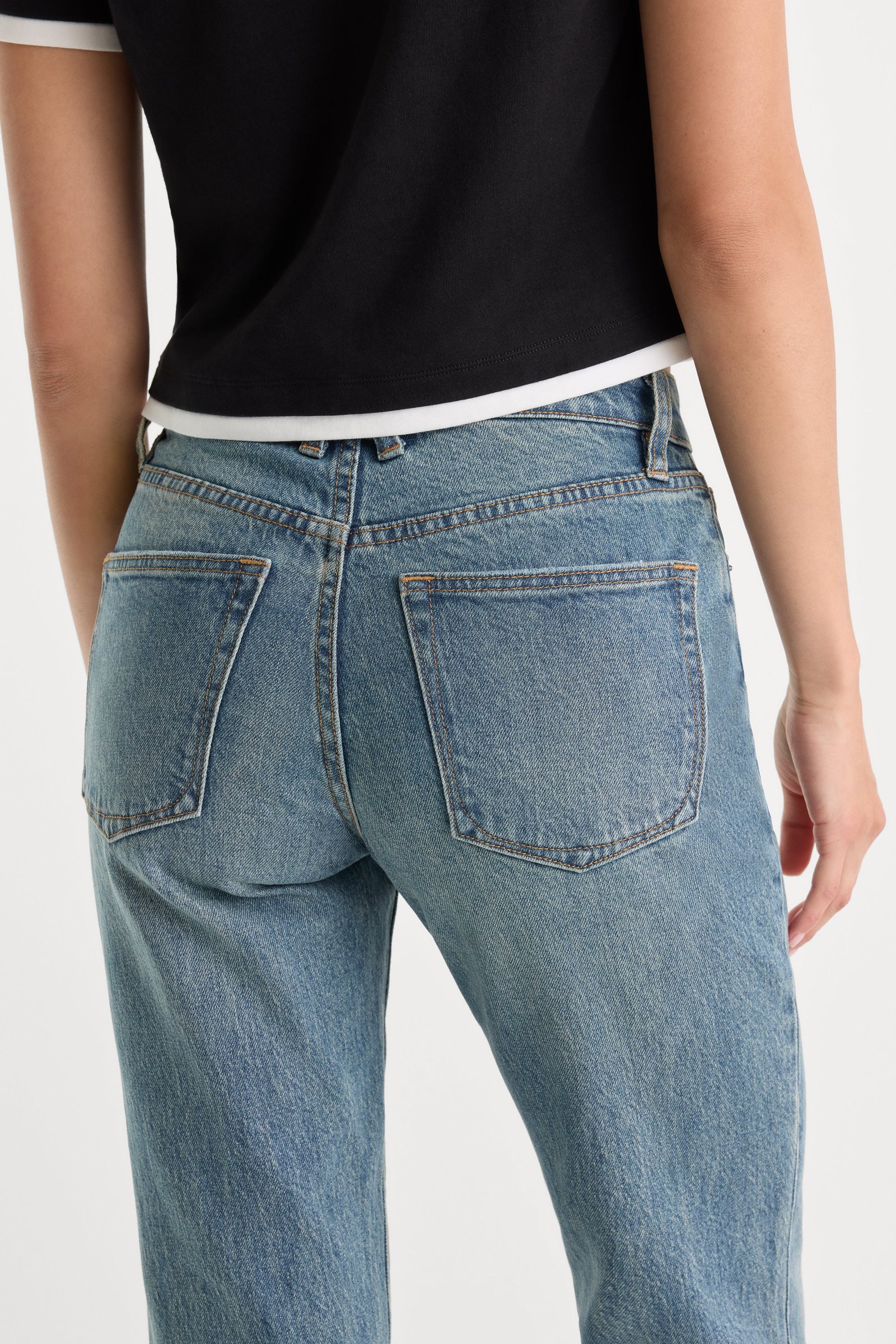 VINTAGE STRAIGHT ANKLE JEANS | OAK - Image 6