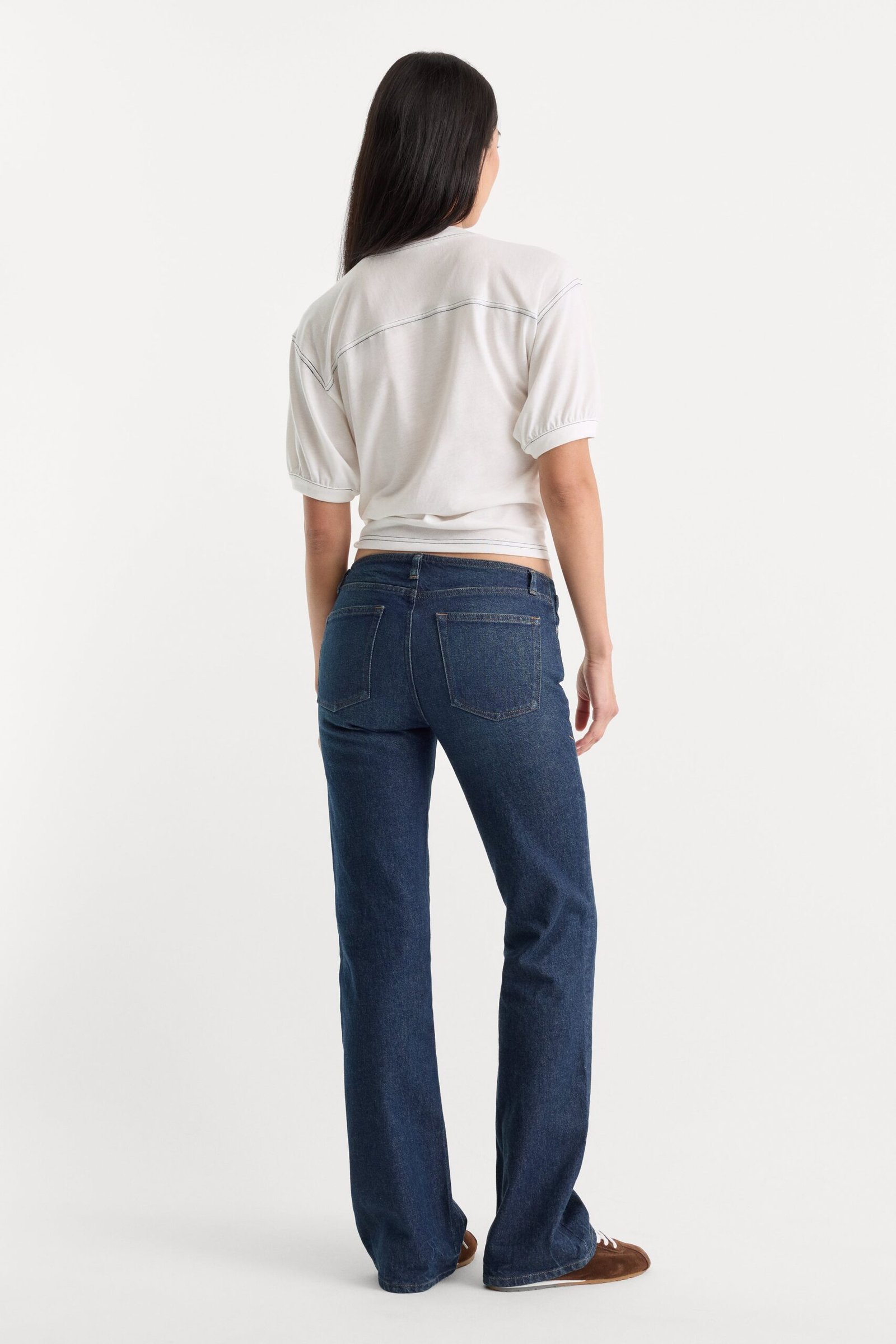 GHOST WAIST LOW RISE BOOTCUT JEANS | QUIRK - Image 5