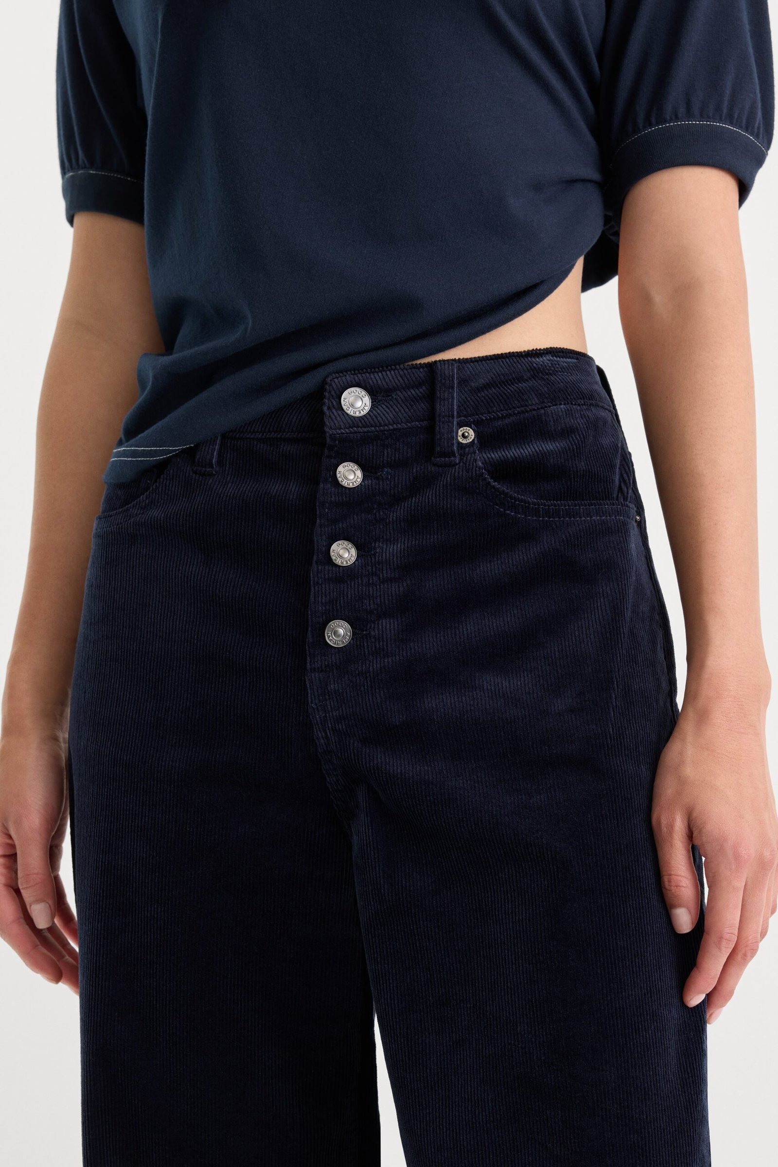 VINTAGE WIDE CORDUROY PANT | NEW NAVY002 - Image 4