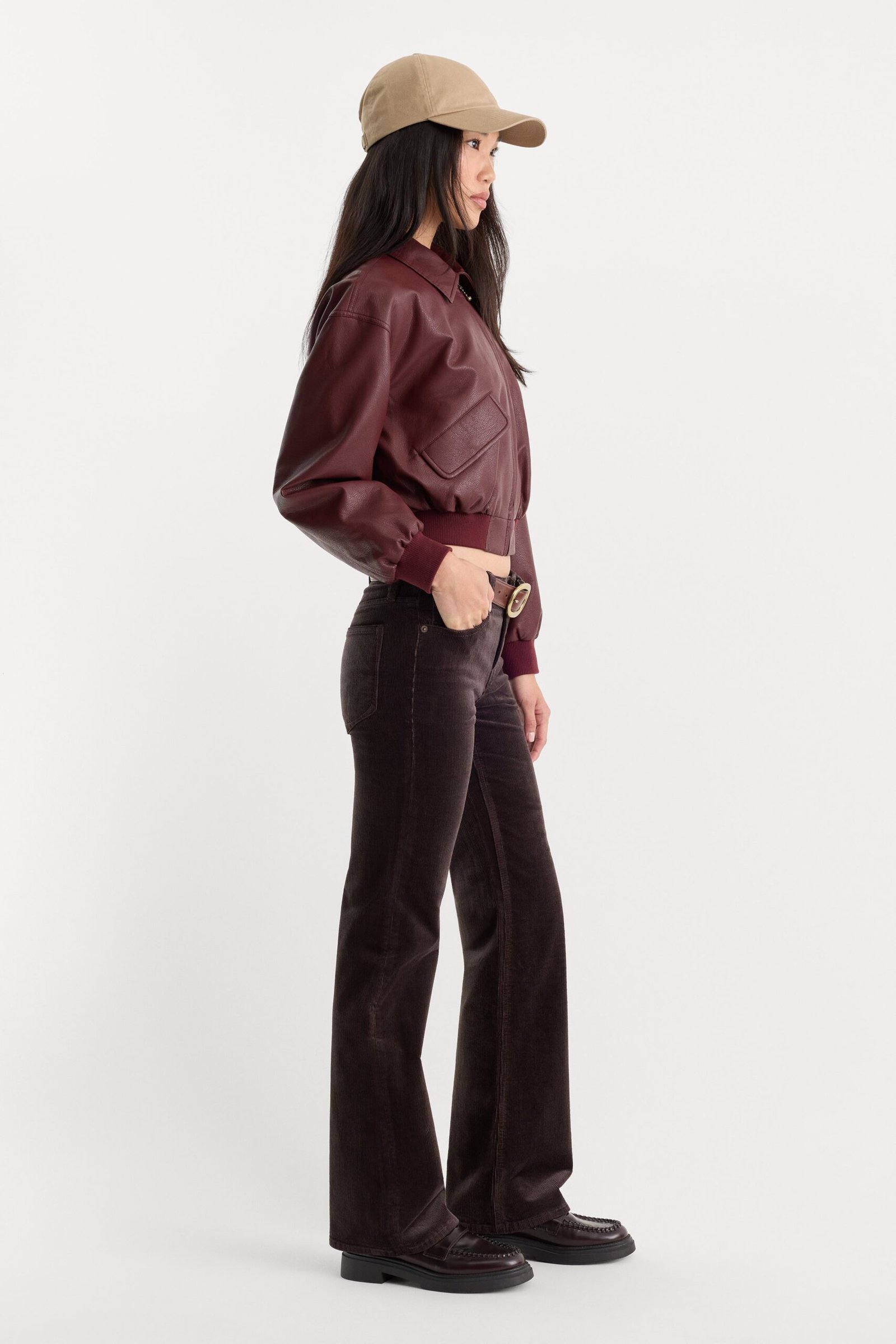 GOOD LOW RISE BOOTCUT CORDUROY PANT | ESPRESSO - Image 3