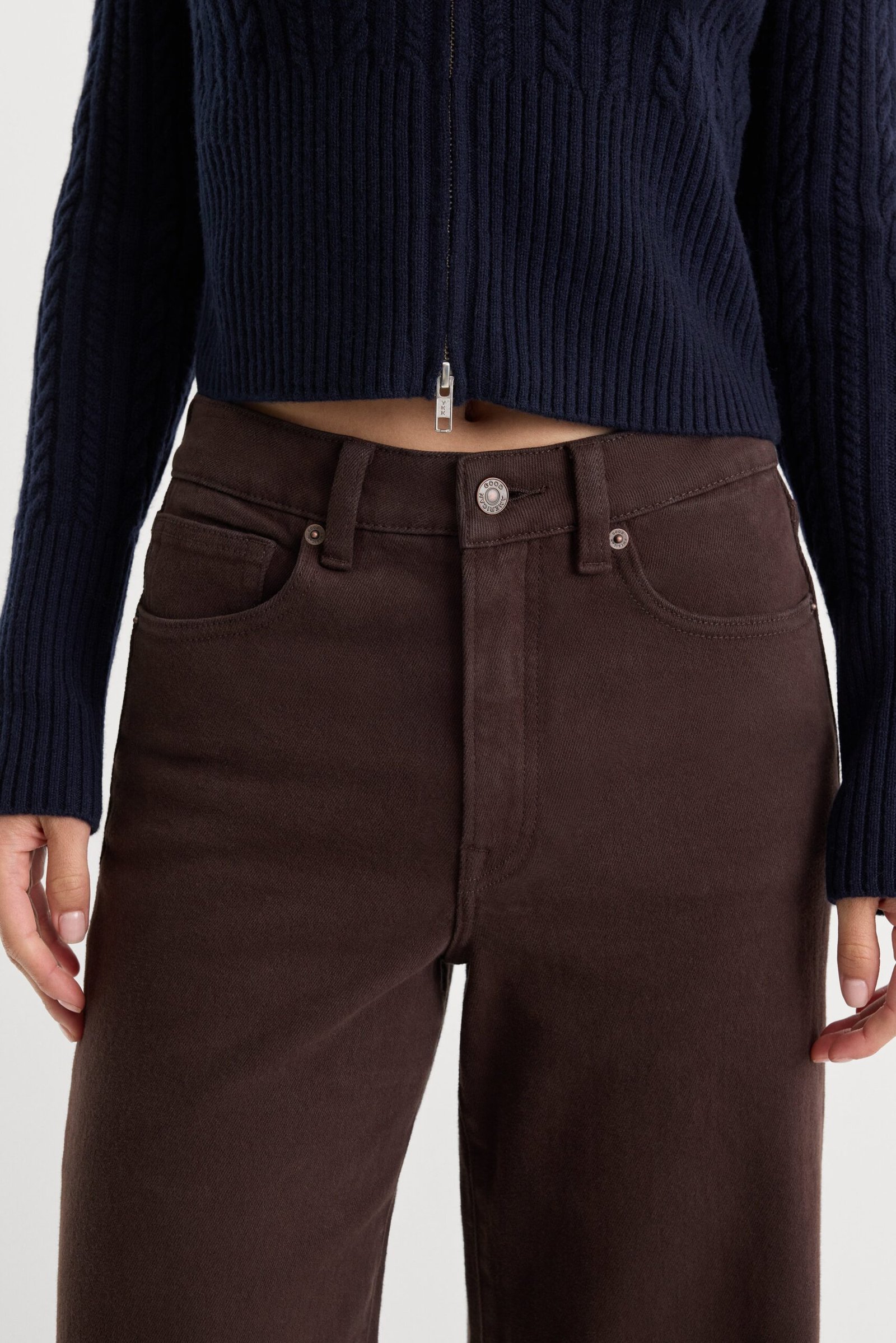 GOOD WAIST PALAZZO ANKLE JEANS | ESPRESSO - Image 4