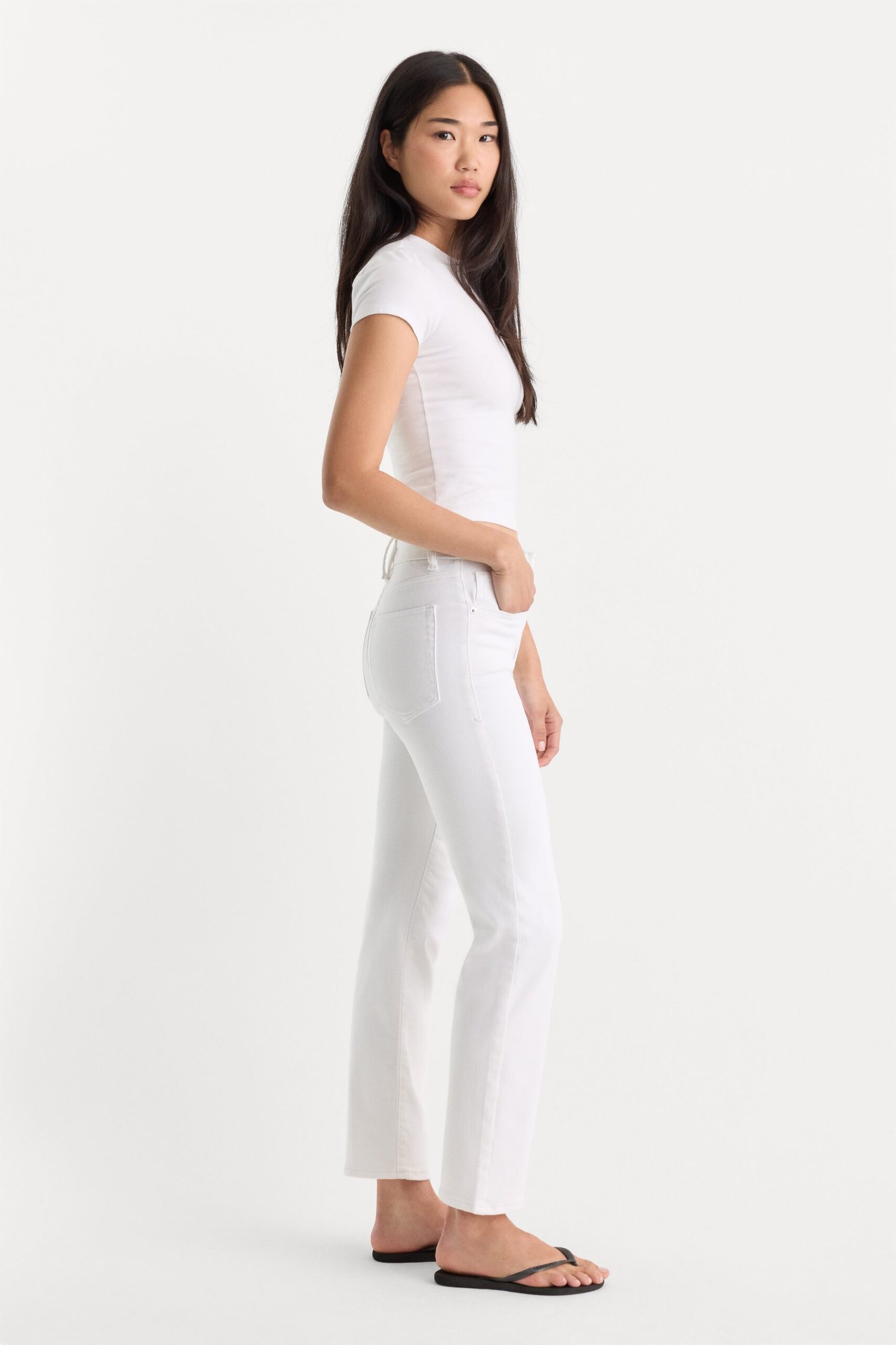 ALWAYS FITS GOOD LEGS STRAIGHT JEANS | WHITE001 - Image 3