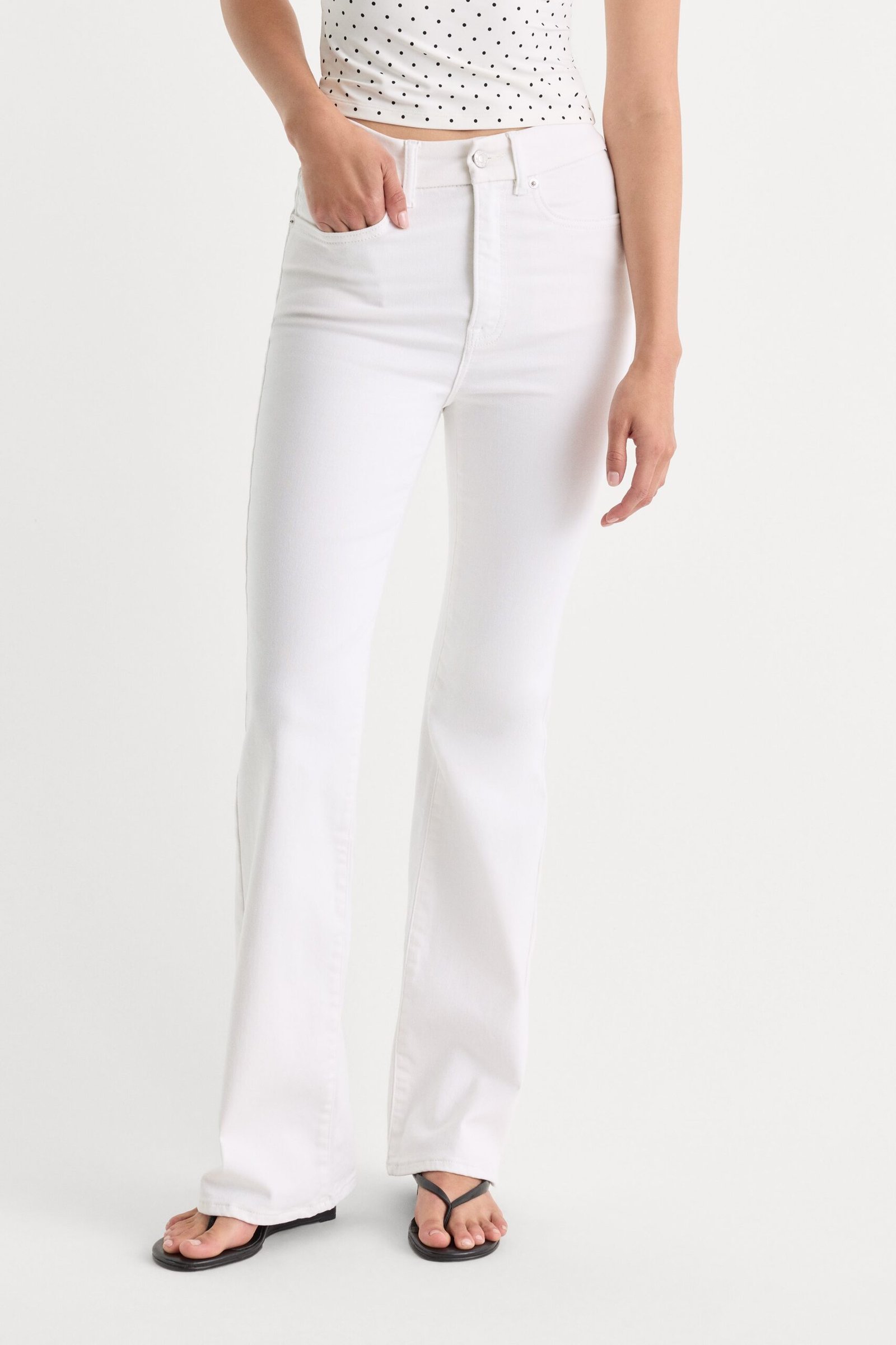 Alternative view of ALWAYS FITS GOOD CLASSIC BOOTCUT JEANS | WHITE