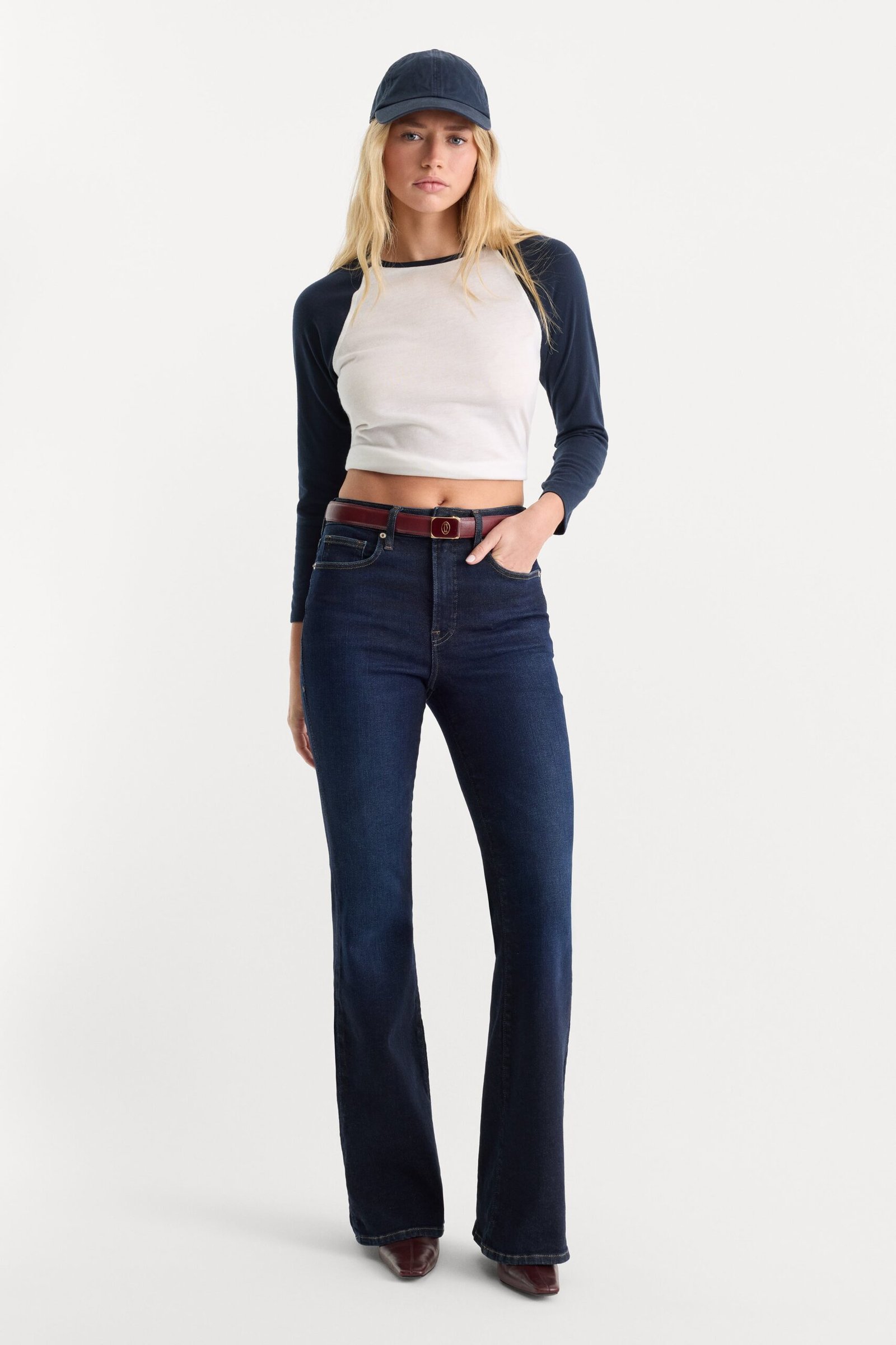 GOOD LEGS FLARE JEANS | INDIGO1308