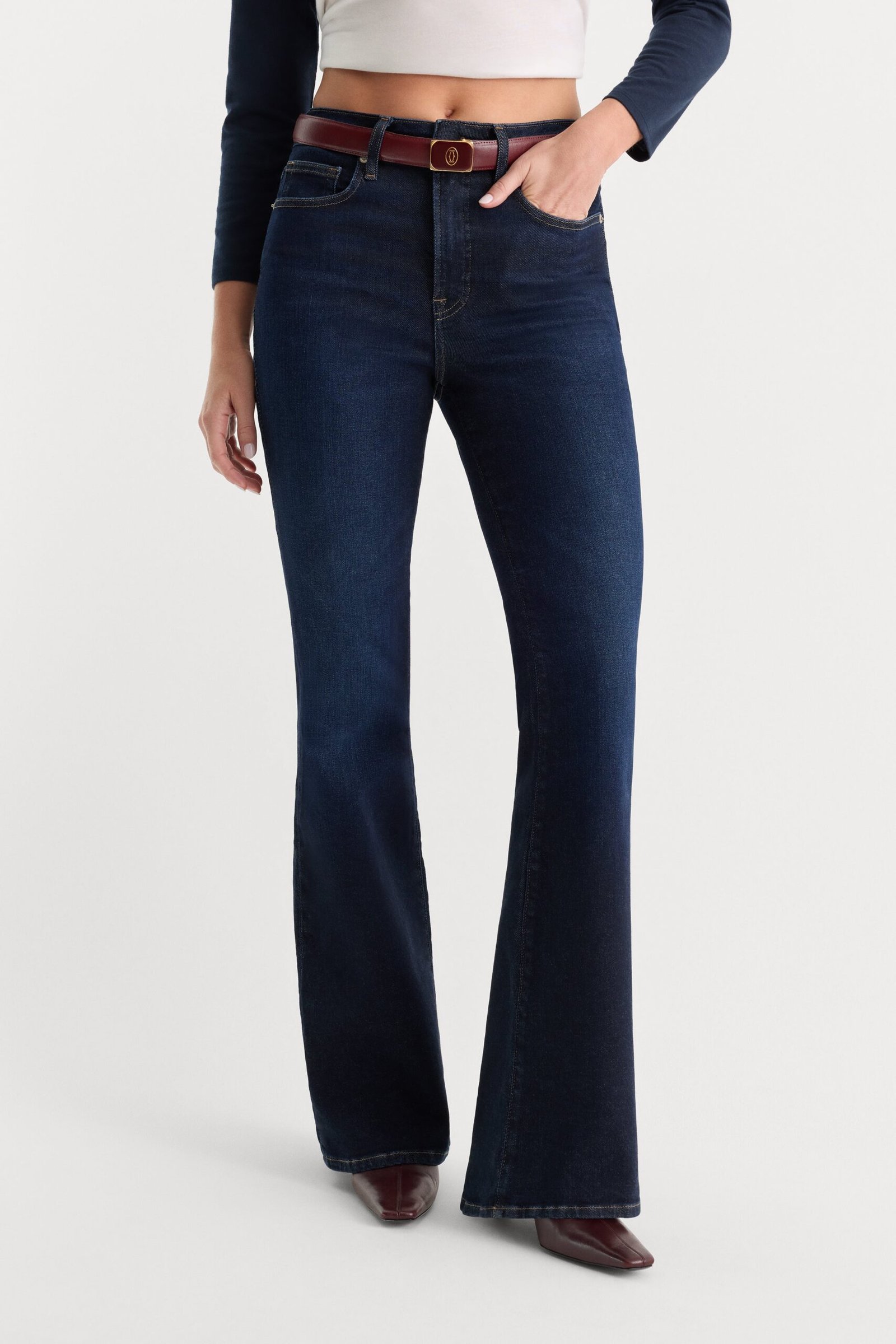 Alternative view of GOOD LEGS FLARE JEANS | INDIGO1308