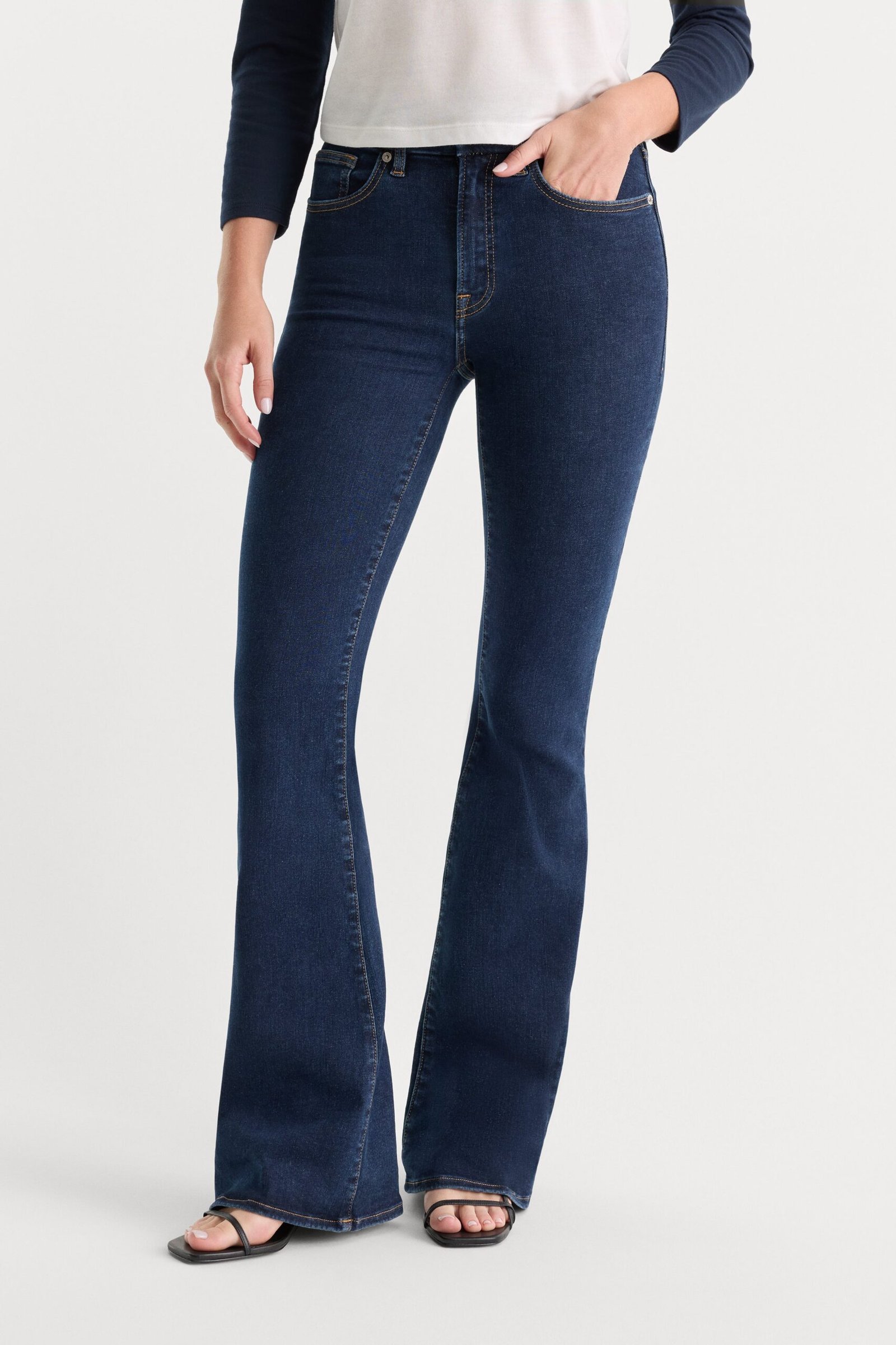 Alternative view of ALWAYS FITS GOOD LEGS FLARE JEANS LONG | INDIGO1317