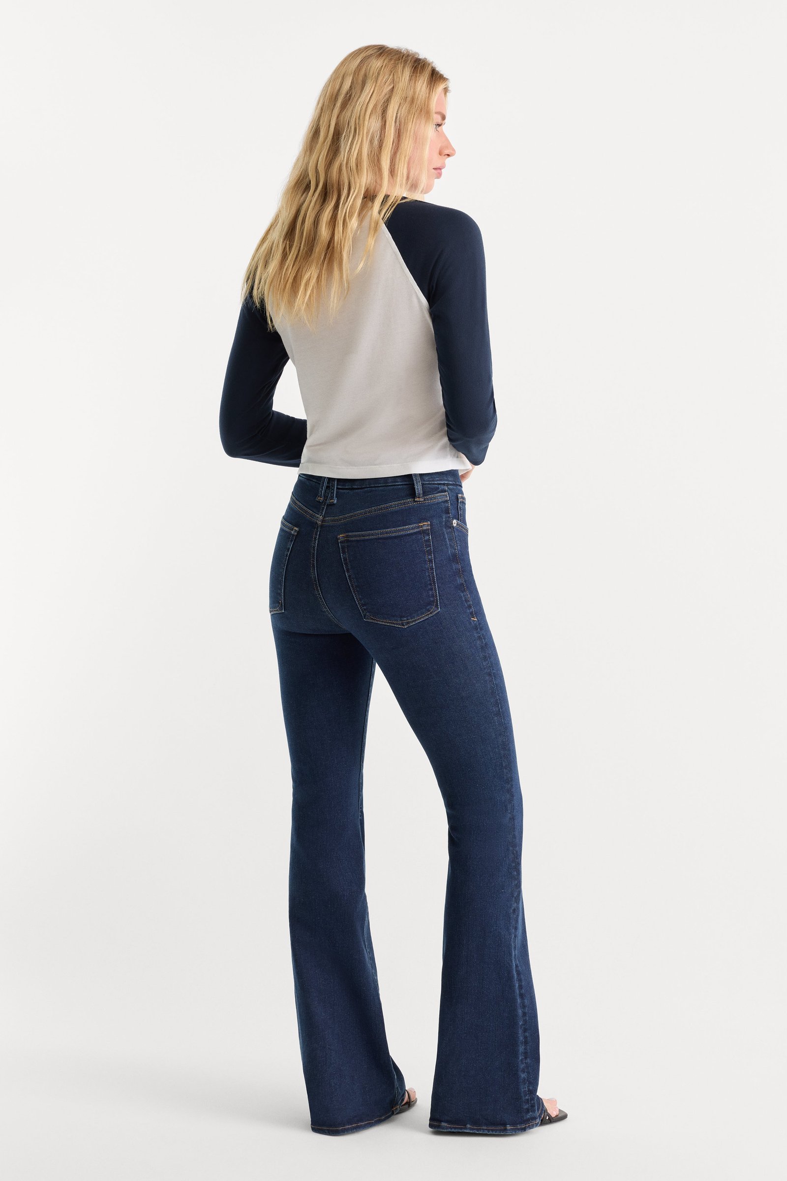 ALWAYS FITS GOOD LEGS FLARE JEANS LONG | INDIGO1317 - Image 5
