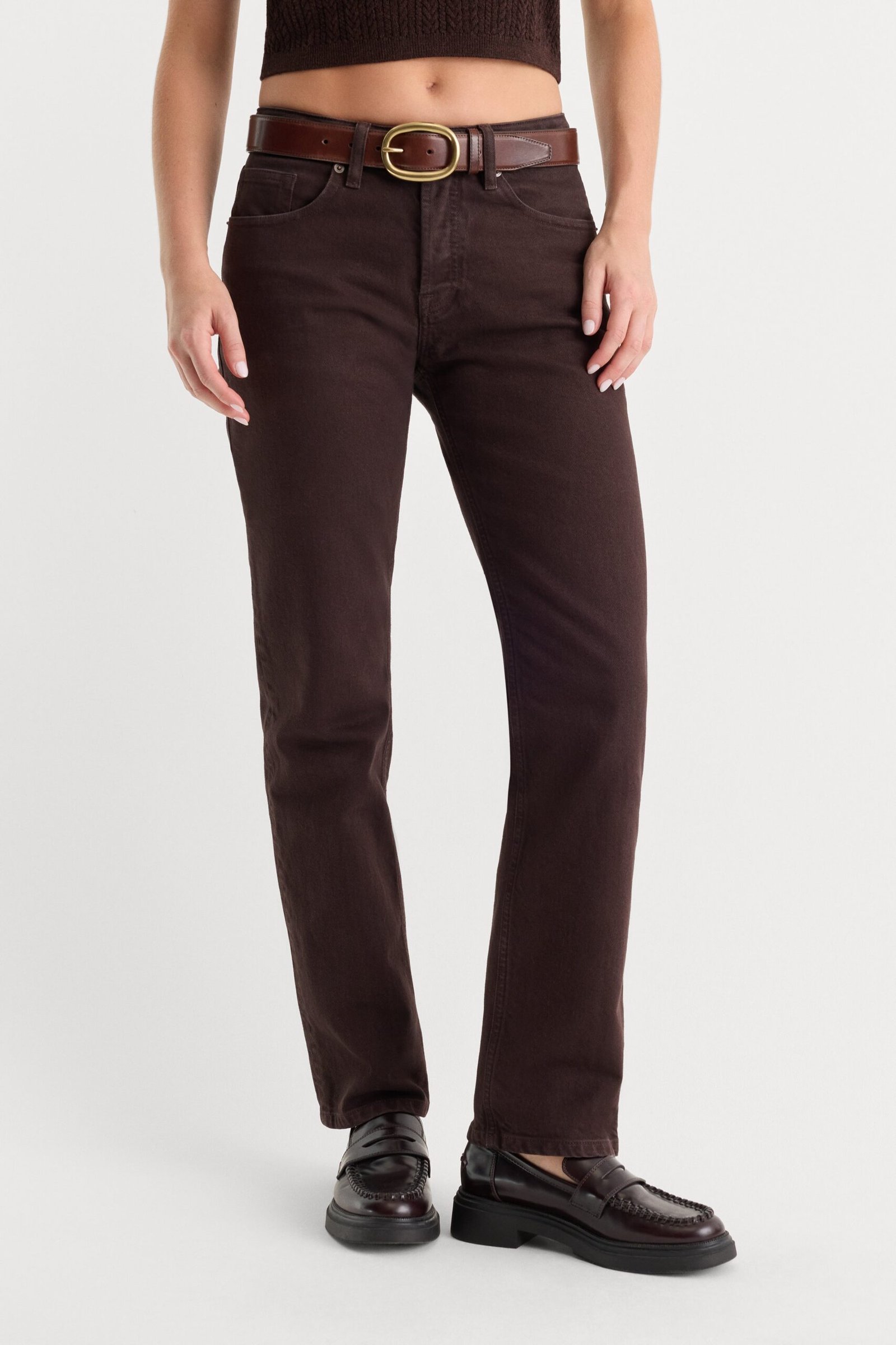 Alternative view of VINTAGE STRAIGHT JEANS | ESPRESSO