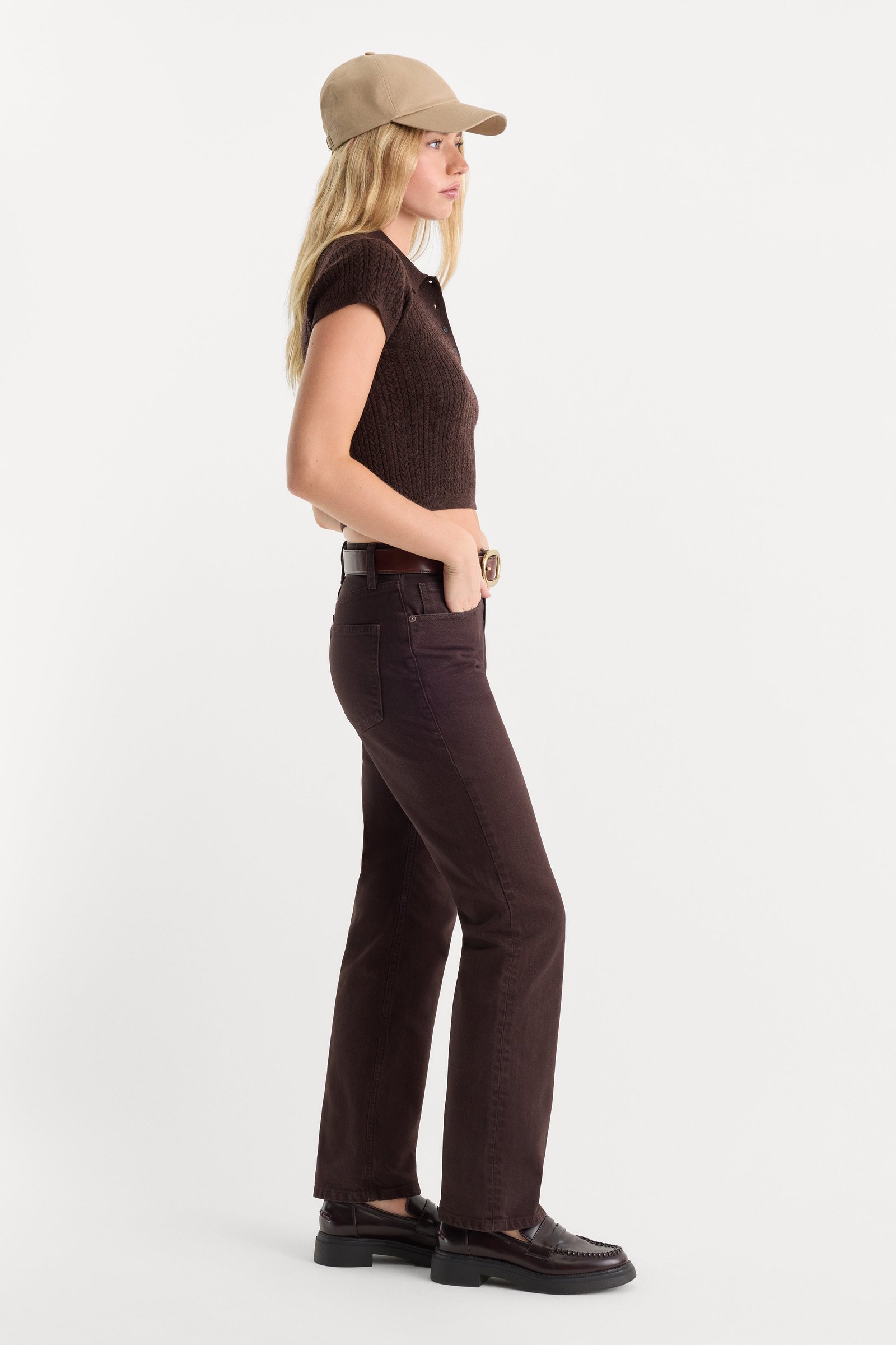 VINTAGE STRAIGHT JEANS | ESPRESSO - Image 3