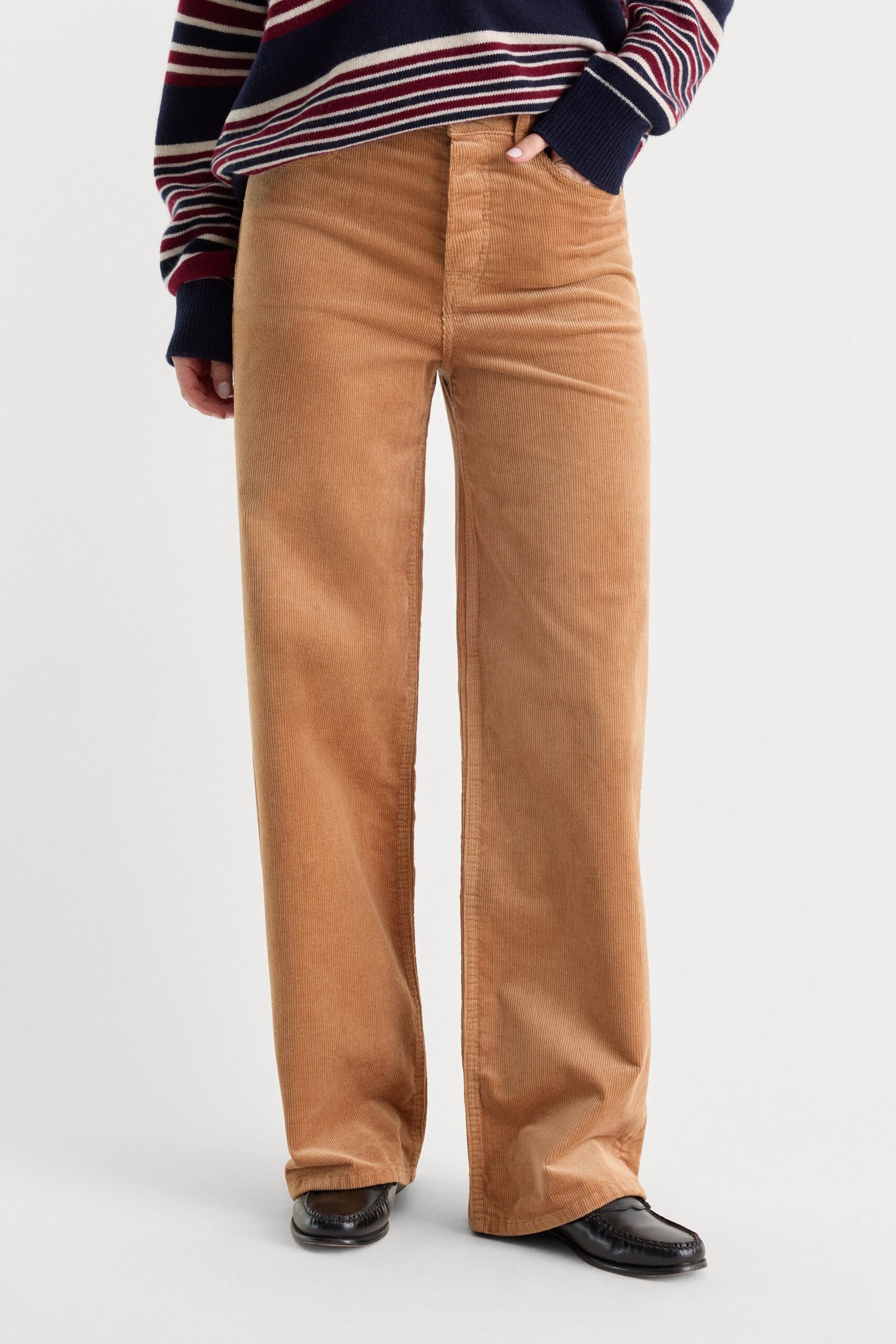 Alternative view of VINTAGE WIDE CORDUROY PANT | CAFE CLAY