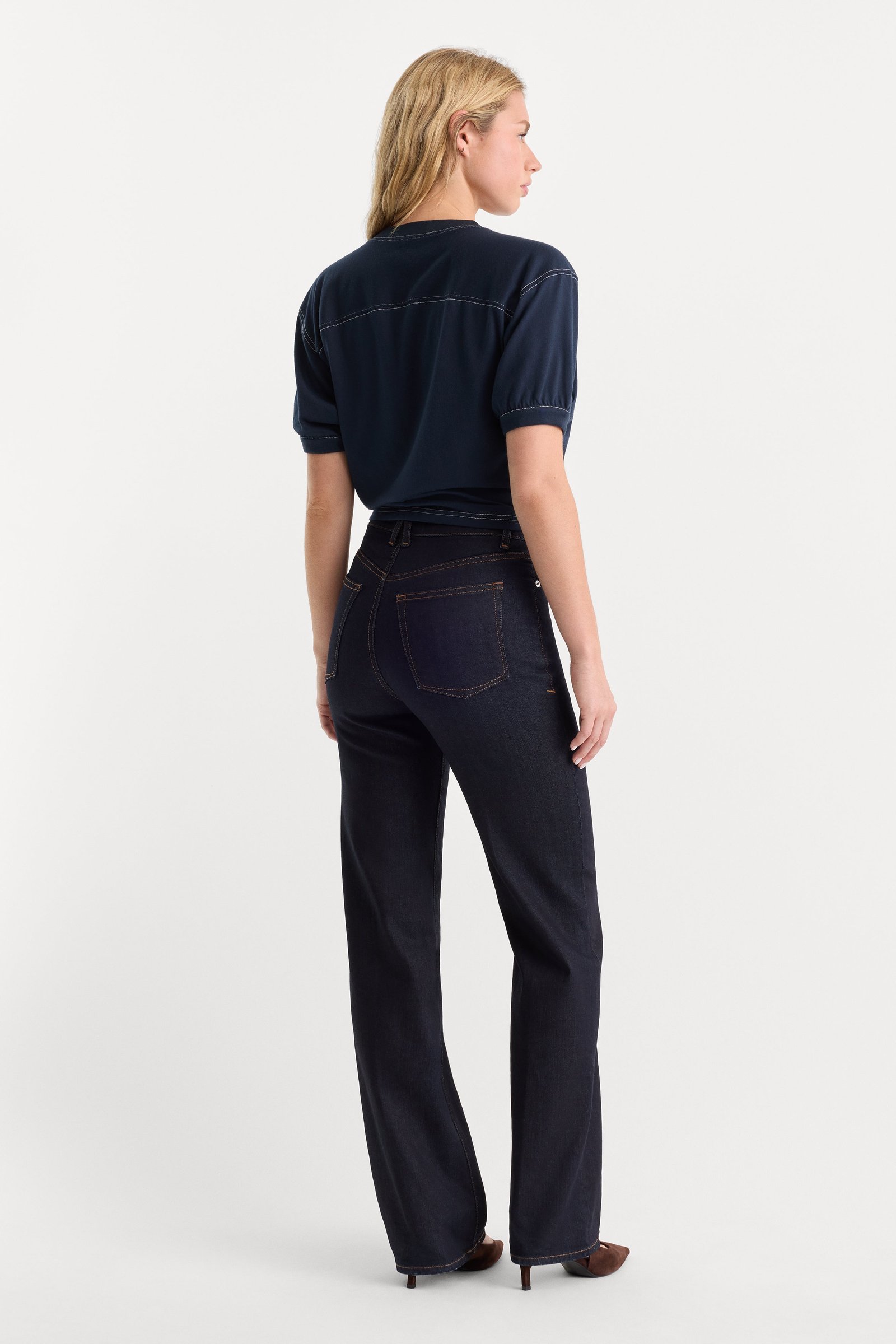 GOOD TRUE PETITE STRAIGHT JEANS | RINSE - Image 5
