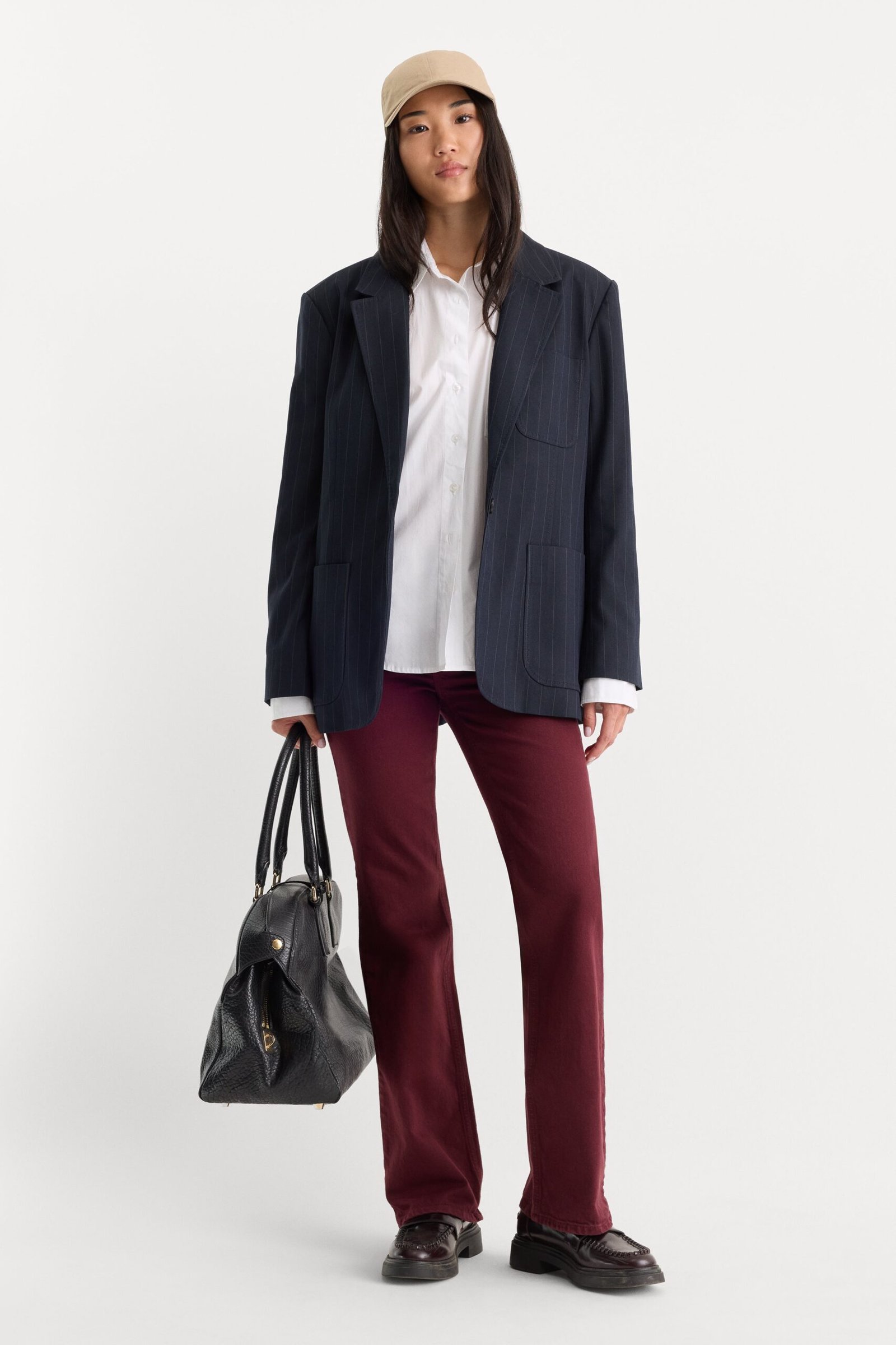 VINTAGE LOW RISE BOOTCUT JEANS | BERRY NOIR - Image 3